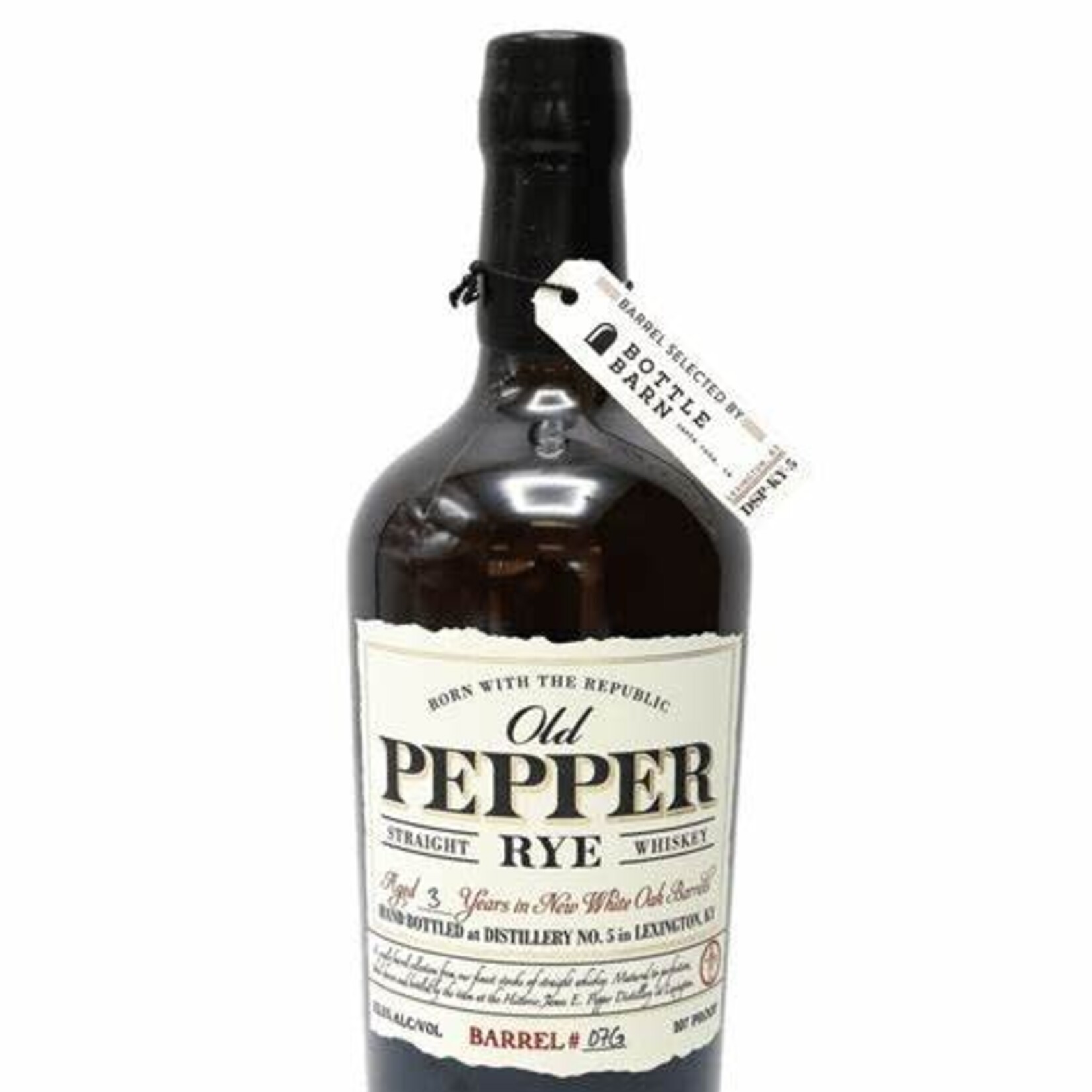 Old Pepper Single Barrel Straight Rye Whiskey 110 Proof 750ml