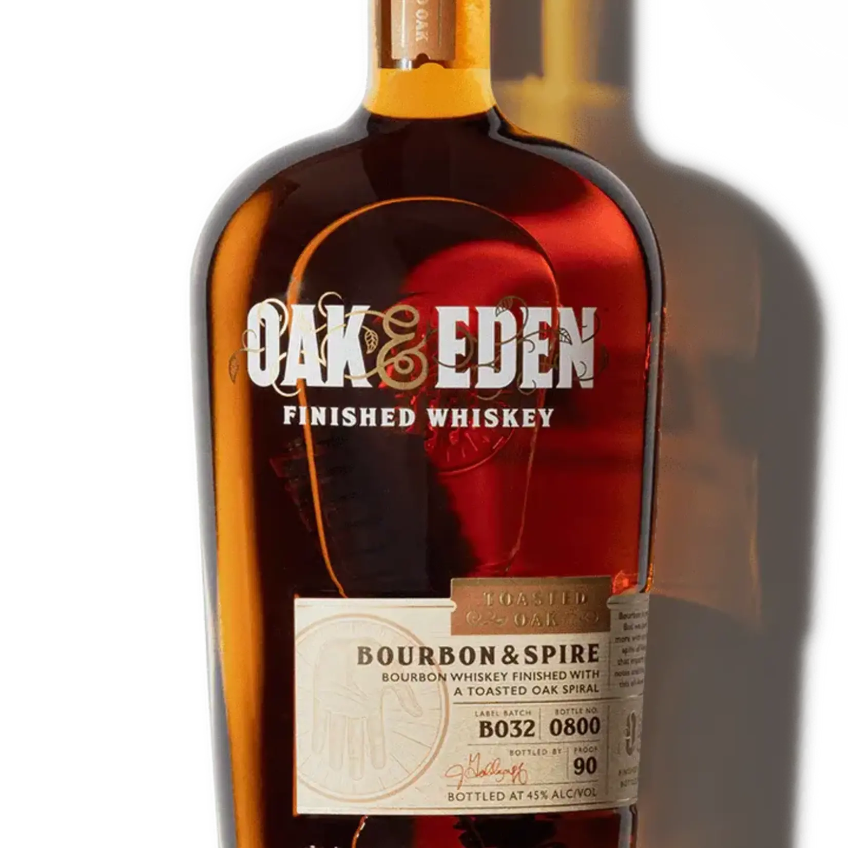 Oak & Eden Toasted Oak Bourbon & Spire 750ml