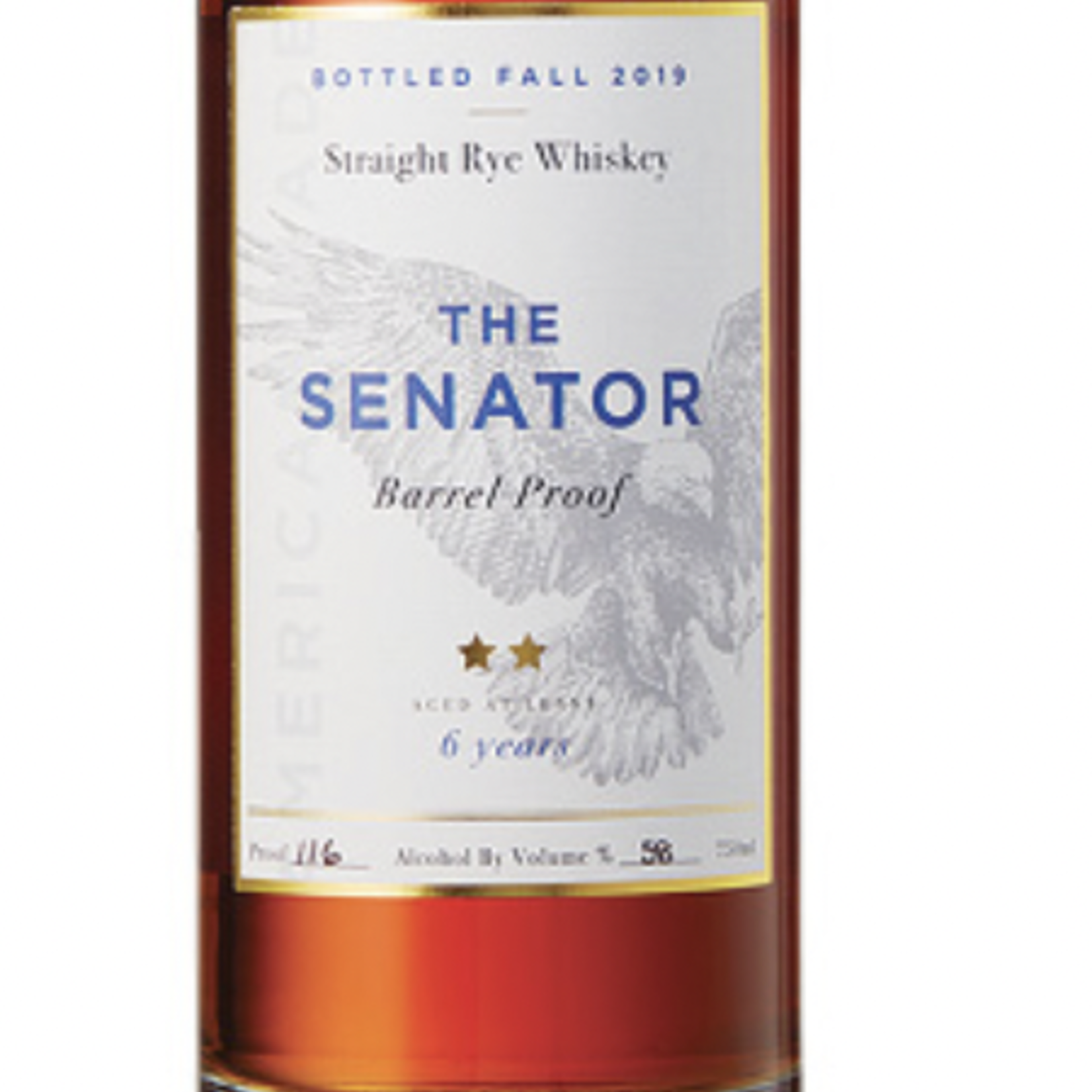 The Senator Barrel Proof 6yr Rye 700ml