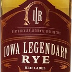 Iowa Legendary Rye Red Label 750mL