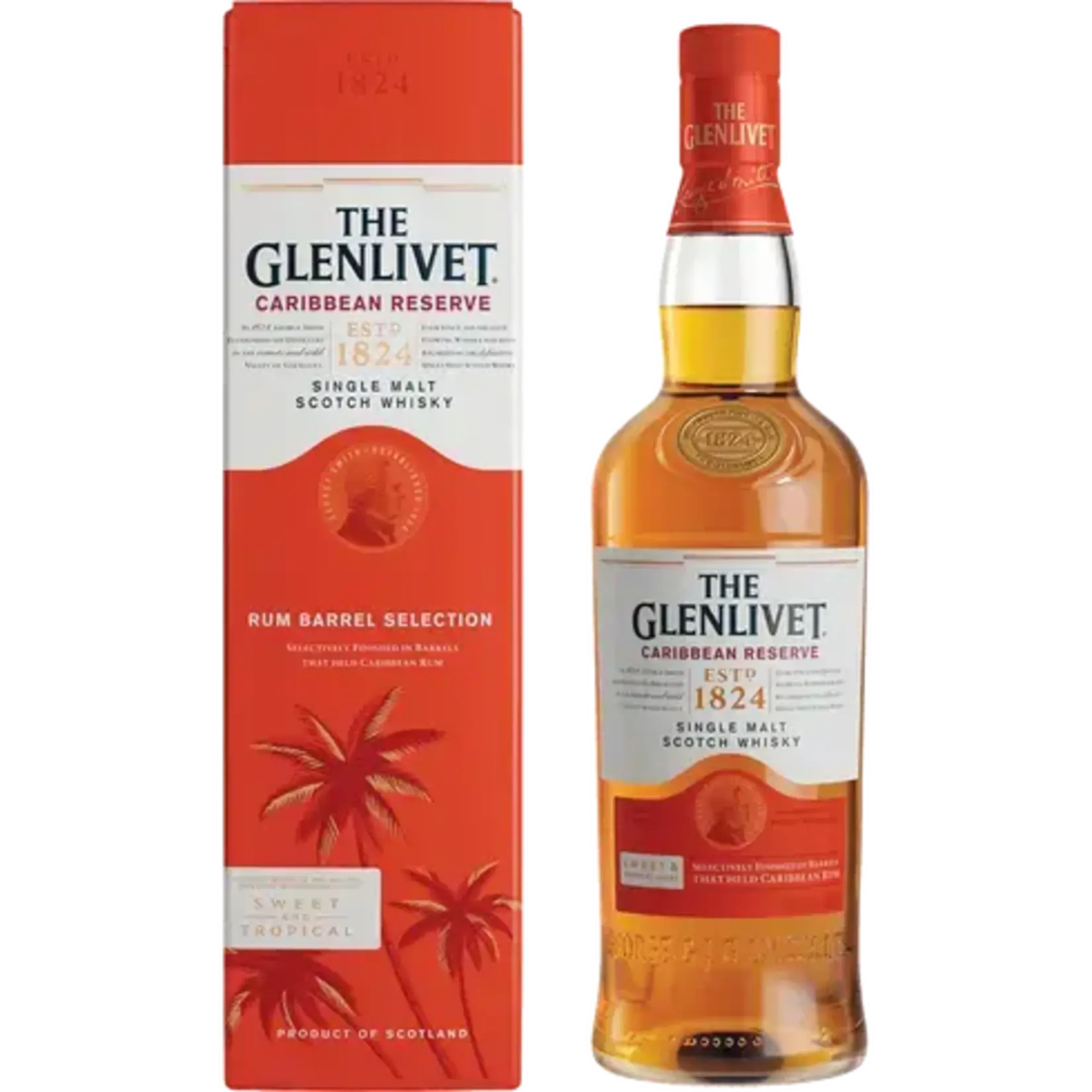 Glenlivet Caribbean Reserve Rum Barrel Selection Single Malt Scotch Whisky 750ML
