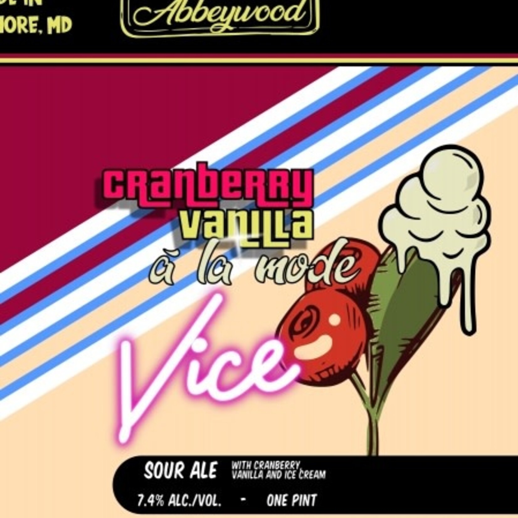 Abbeywood Vice Cranberry Vanilla A La Mode 4pk CN