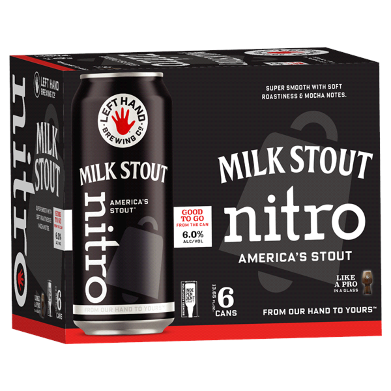 Left Hand Milk Stout Nitro 13oz 6pk CN