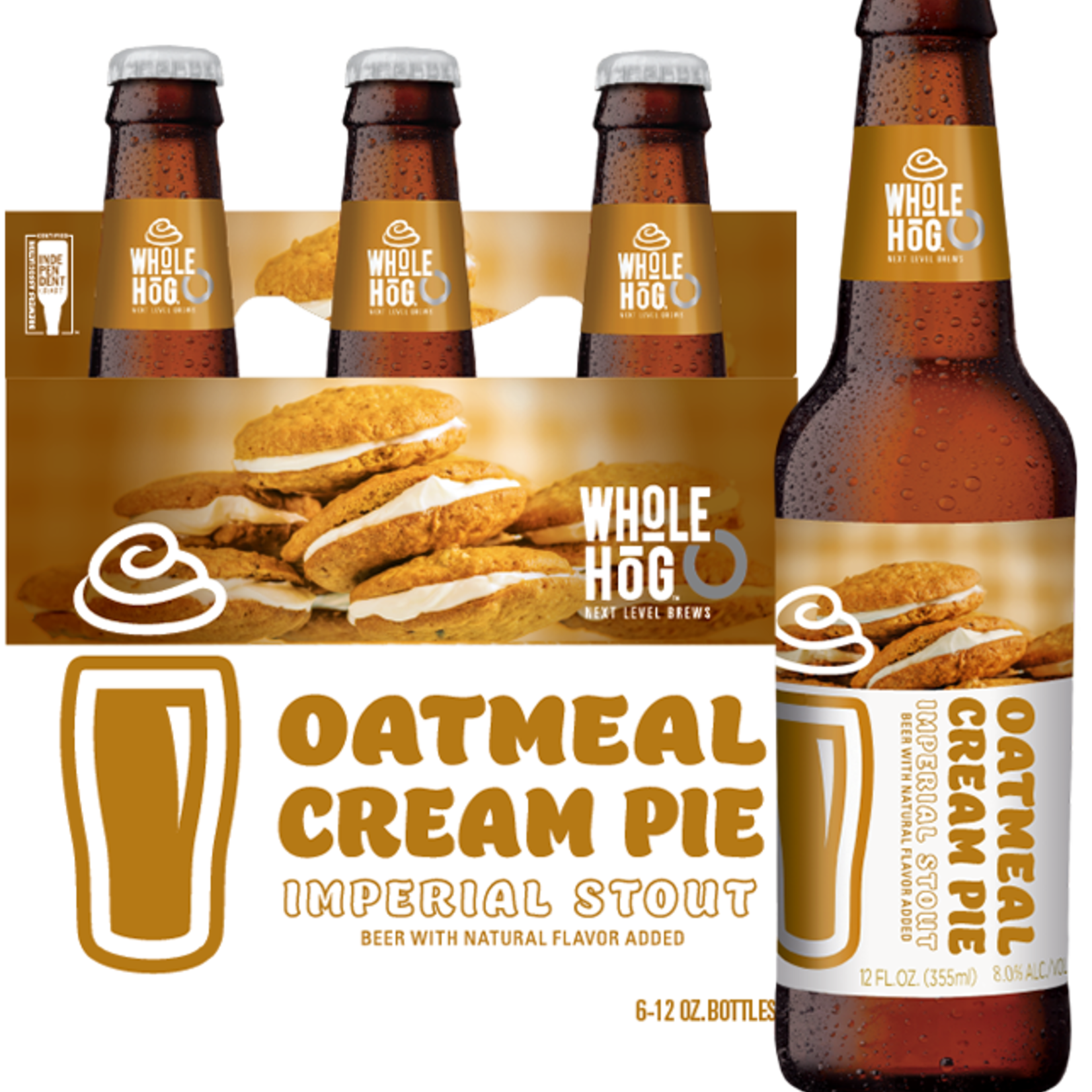 Whole Hog Oatmeal Cream Pie Imperial Stout 6pk BTL