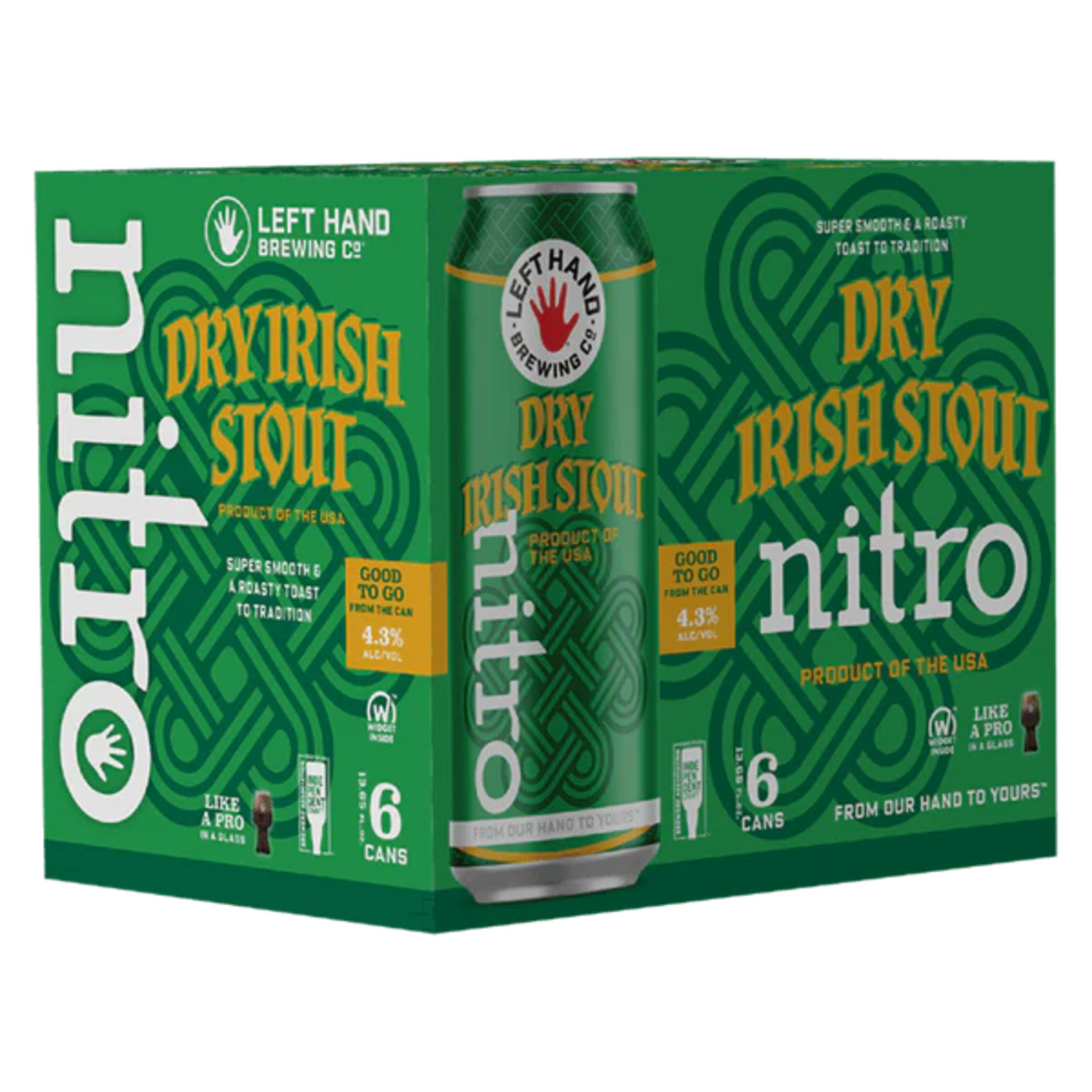 Left Hand Dry Irish Stout Nitro 6pk CN