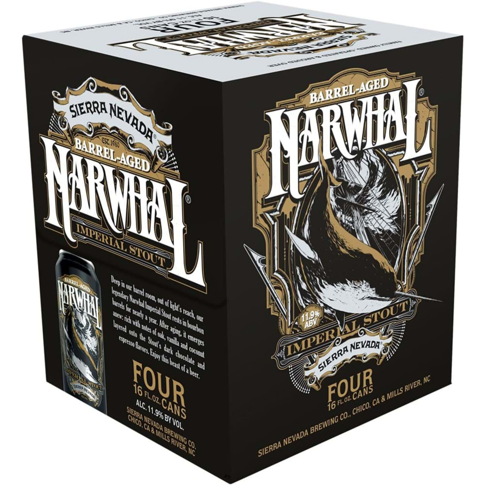 Sierra Nevada Barrel-Aged Narwhal 4pk CN