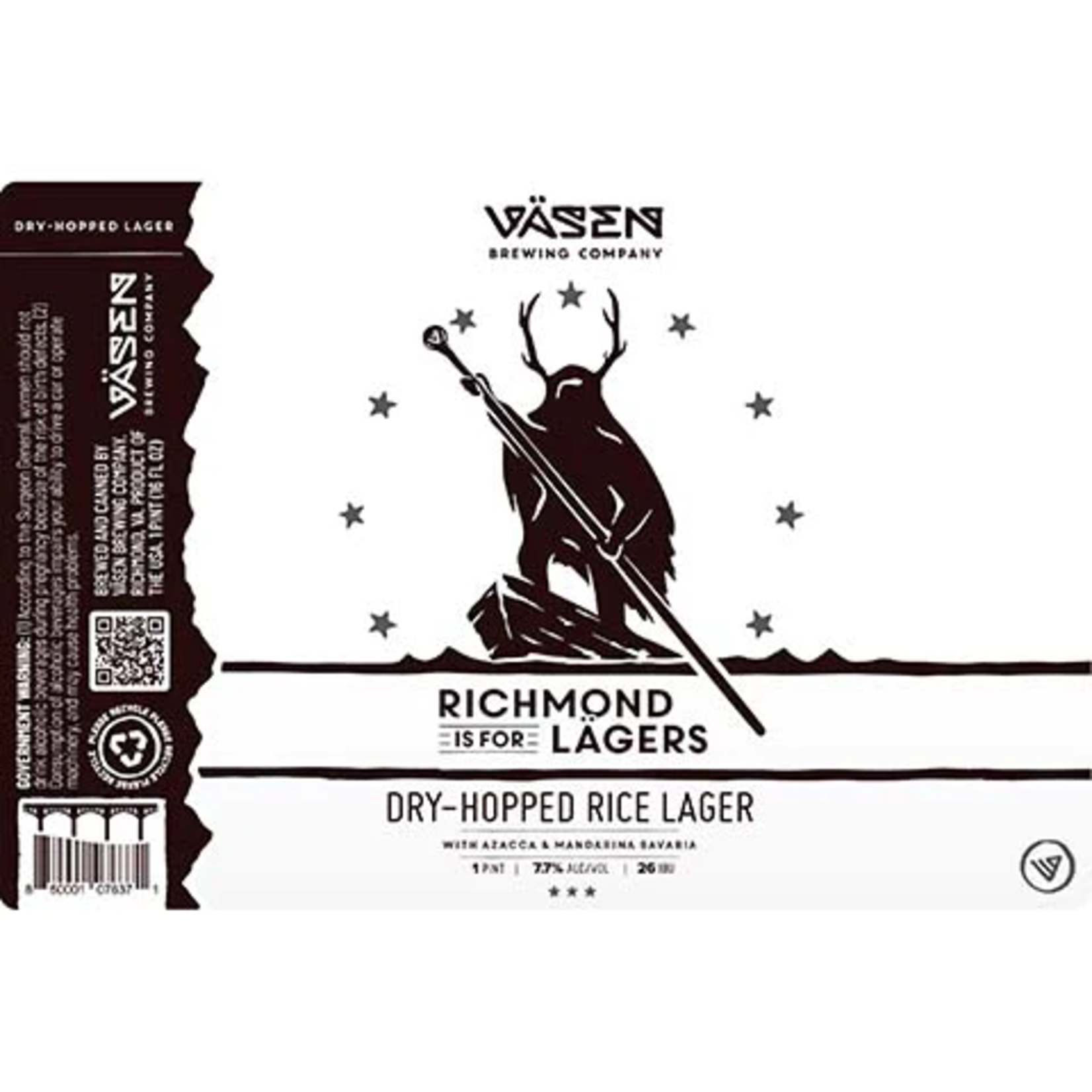 Vasen Richmond is For Lagers Dry-Hopped 4pk CN