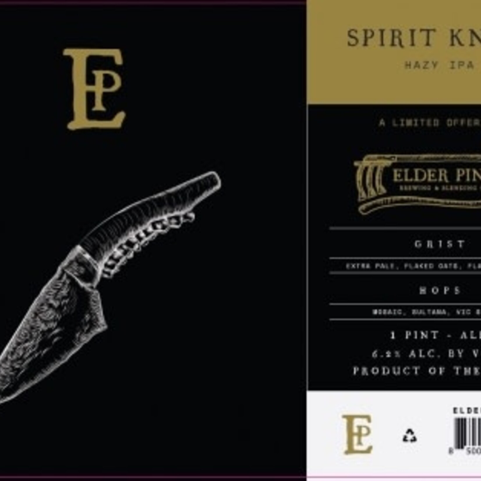 Elder Pine Spirit Knife 16oz CN