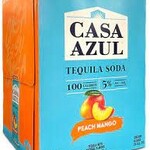 Casa Azul Peach Mango Tequila Soda 4pk CN