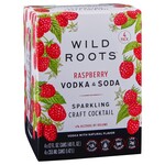 Wild Roots Raspberry Vodka Soda 4pk CN