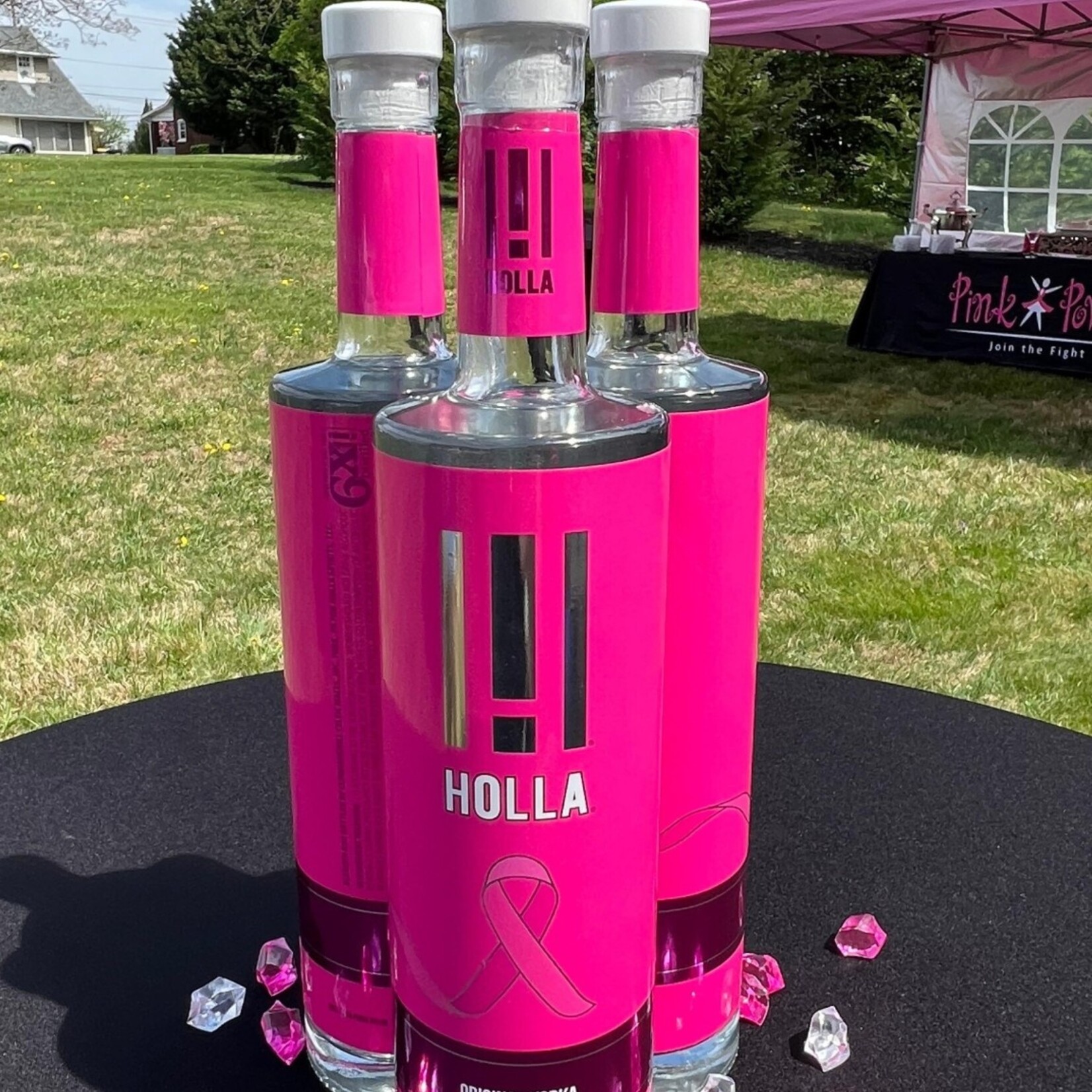 Holla Vodka Original Pink Ribbon Breast Cancer Charity Edition 750ml