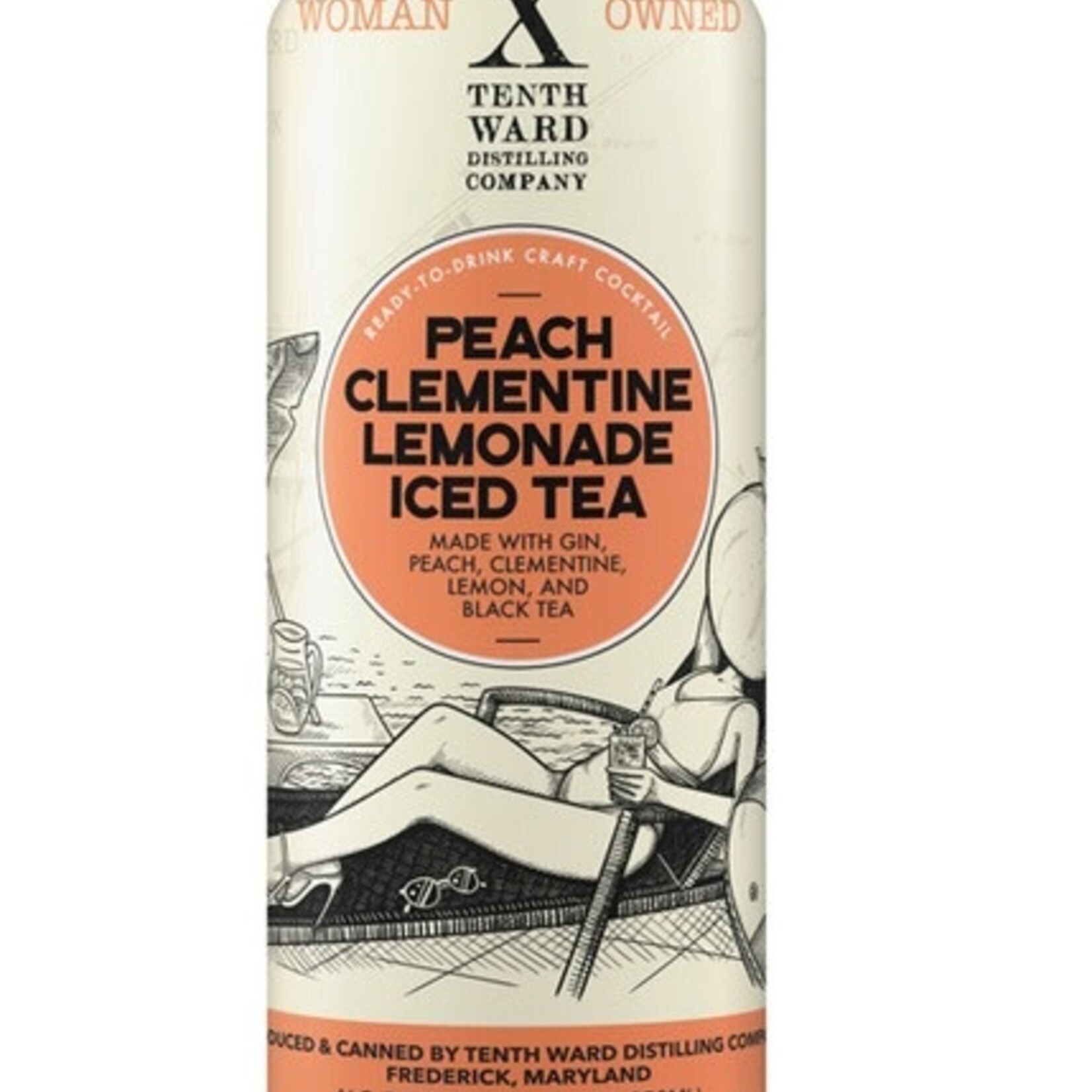 Tenth Ward Peach Clementine Lemonade Iced Tea 4pk CN