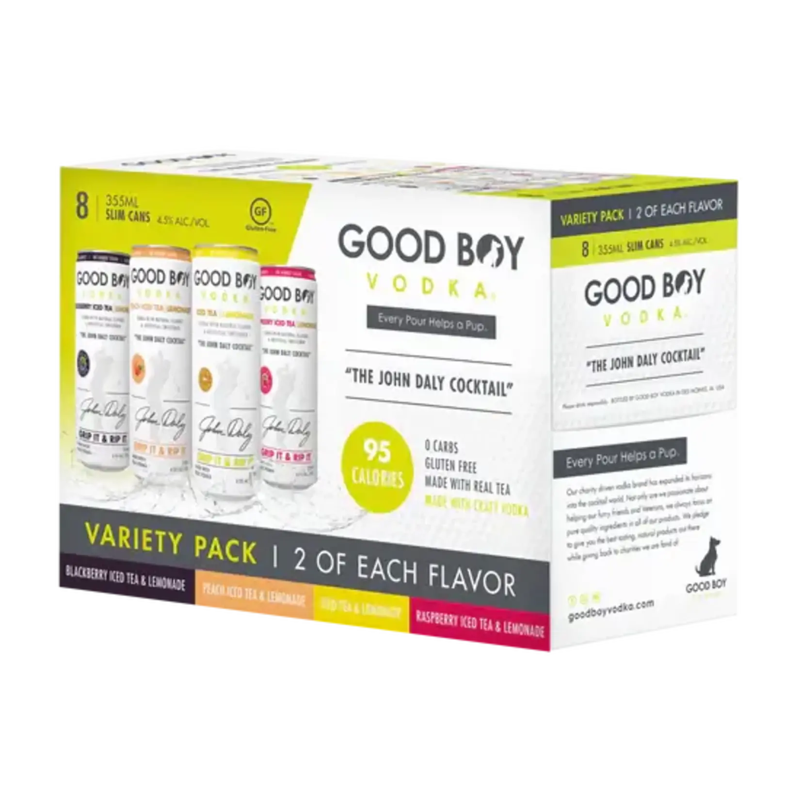 Good Boy Vodka John Daly Cocktail Variety 8pk CN
