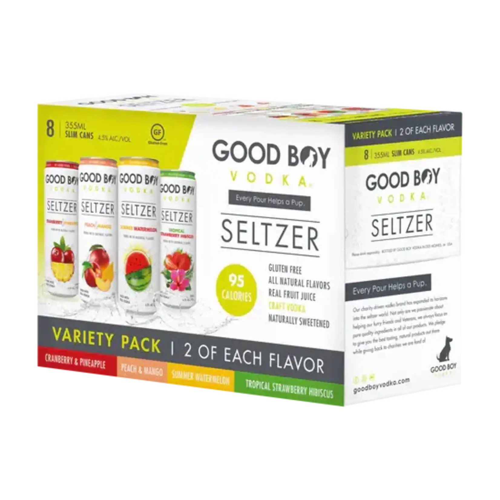 Good Boy Vodka Seltzer Variety 8pk CN