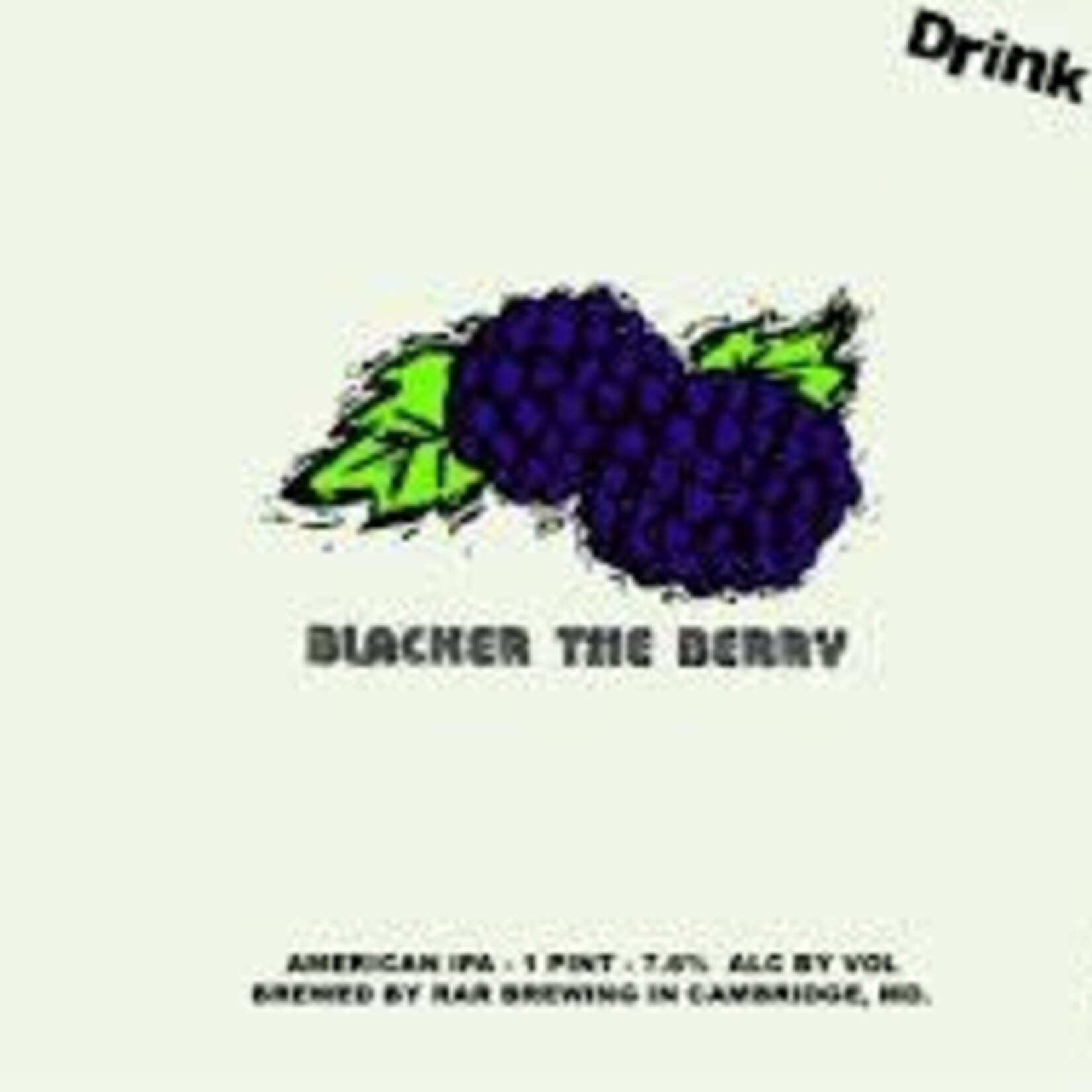 RAR Blacker The Berry 16oz CN