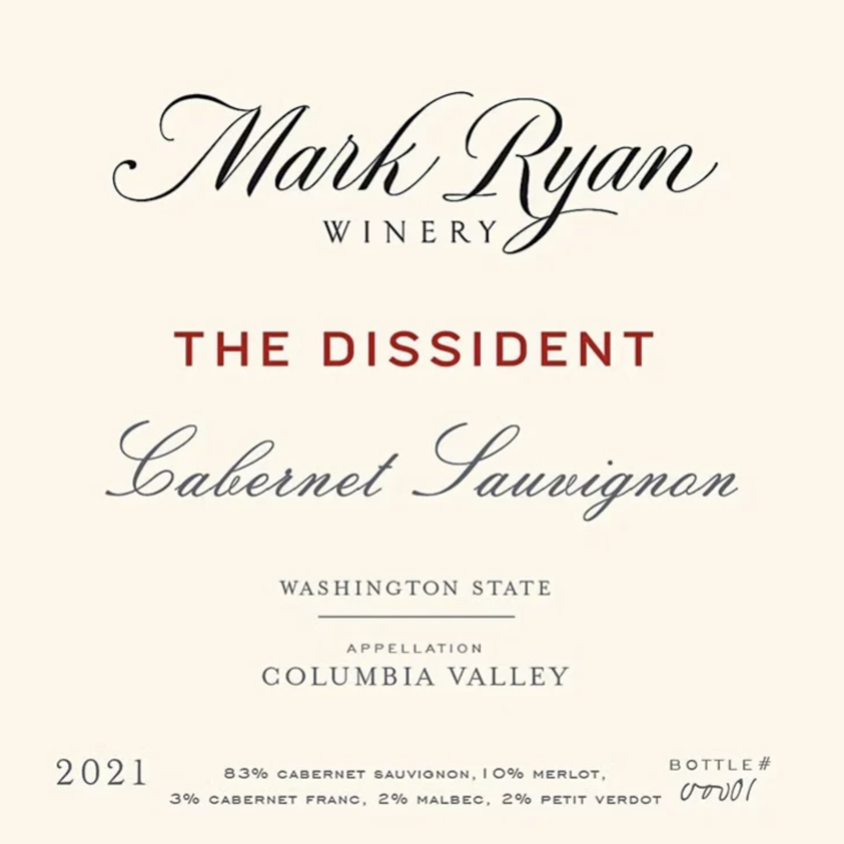 Mark Ryan Winery 'The Dissident' Cabernet Sauvignon (2022) 750ml