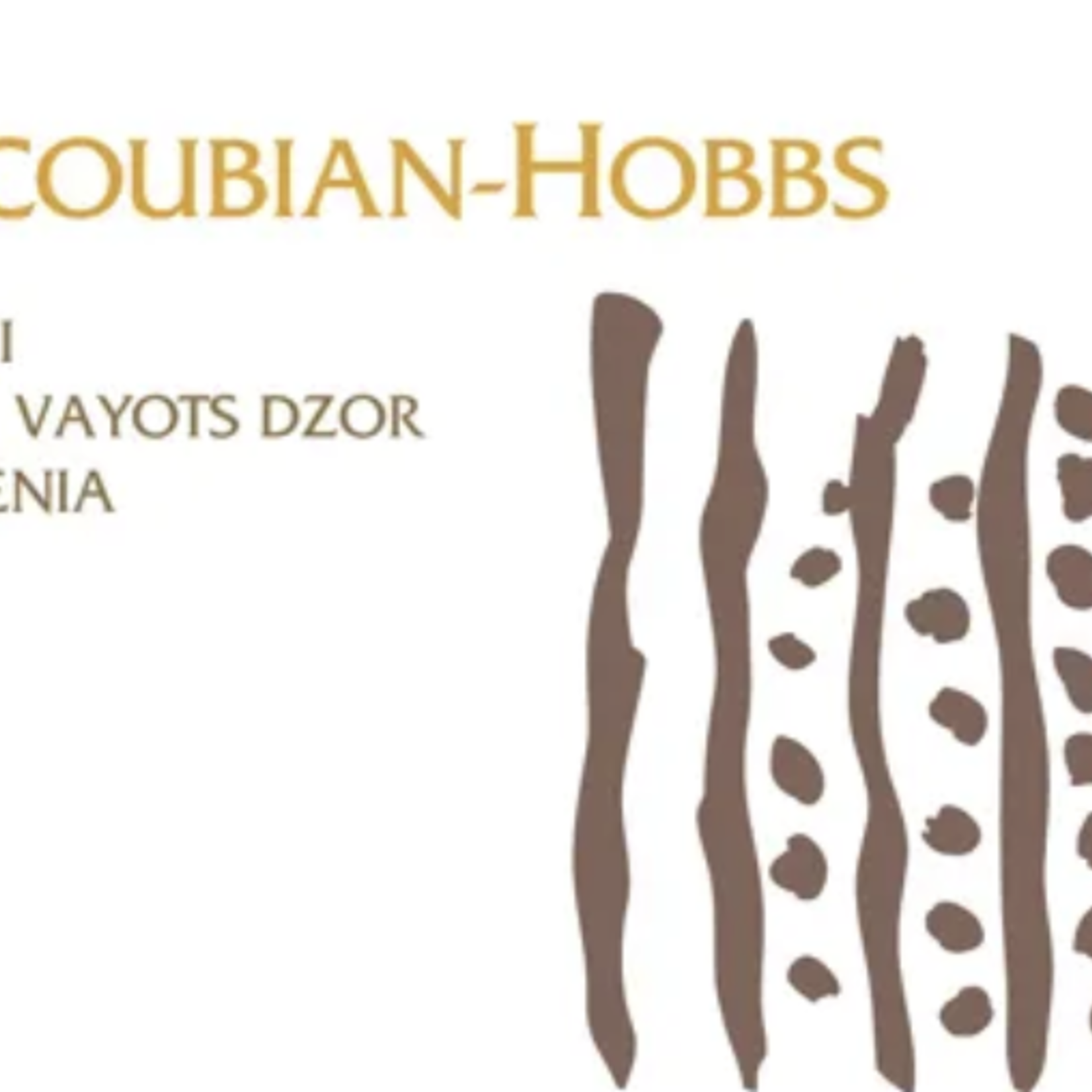 Yacoubian - Hobbs Areni,Vayots Dzor (2019) 750ml