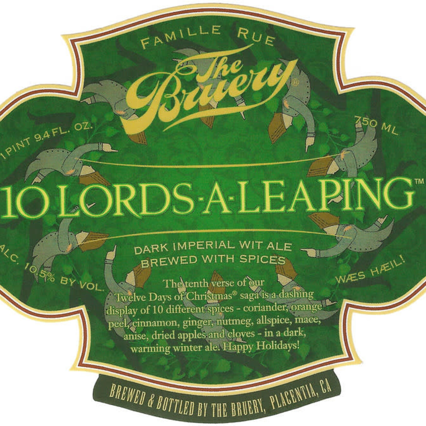 The Bruery 10 Lords A Leaping 375mL