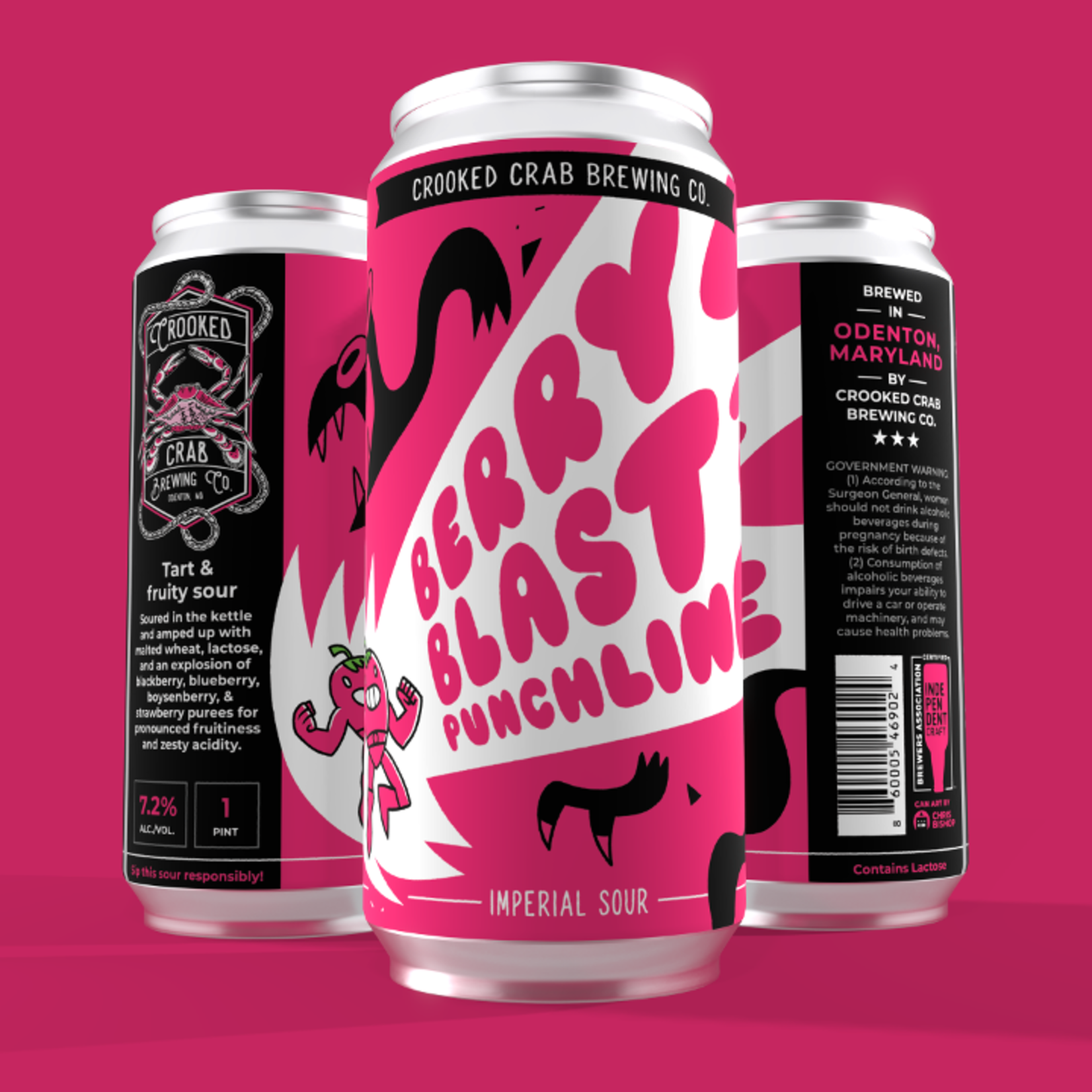 Crooked Crab Berry Blast Punchline 4pk CN
