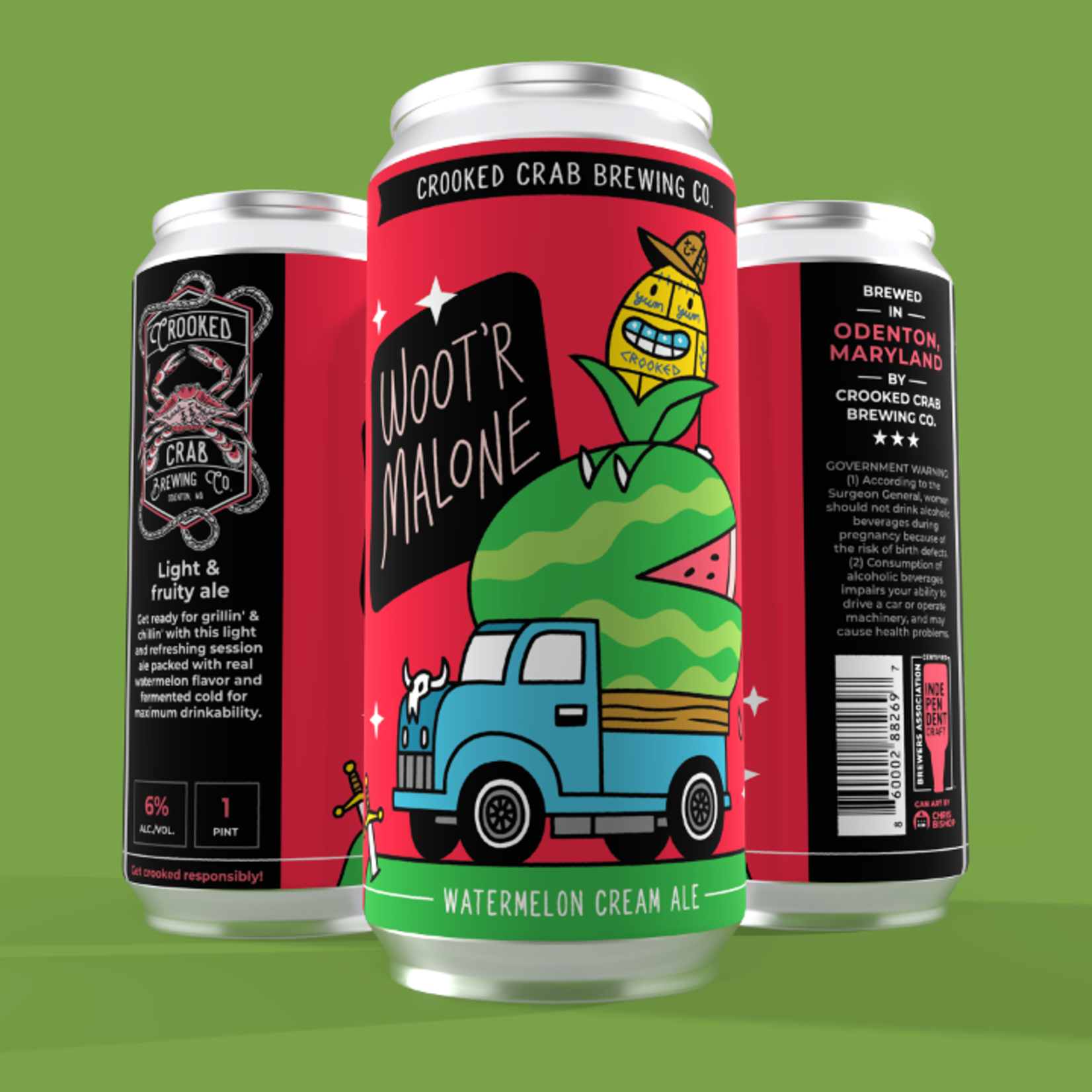 Crooked Crab Woot'r Malone 4pk CN
