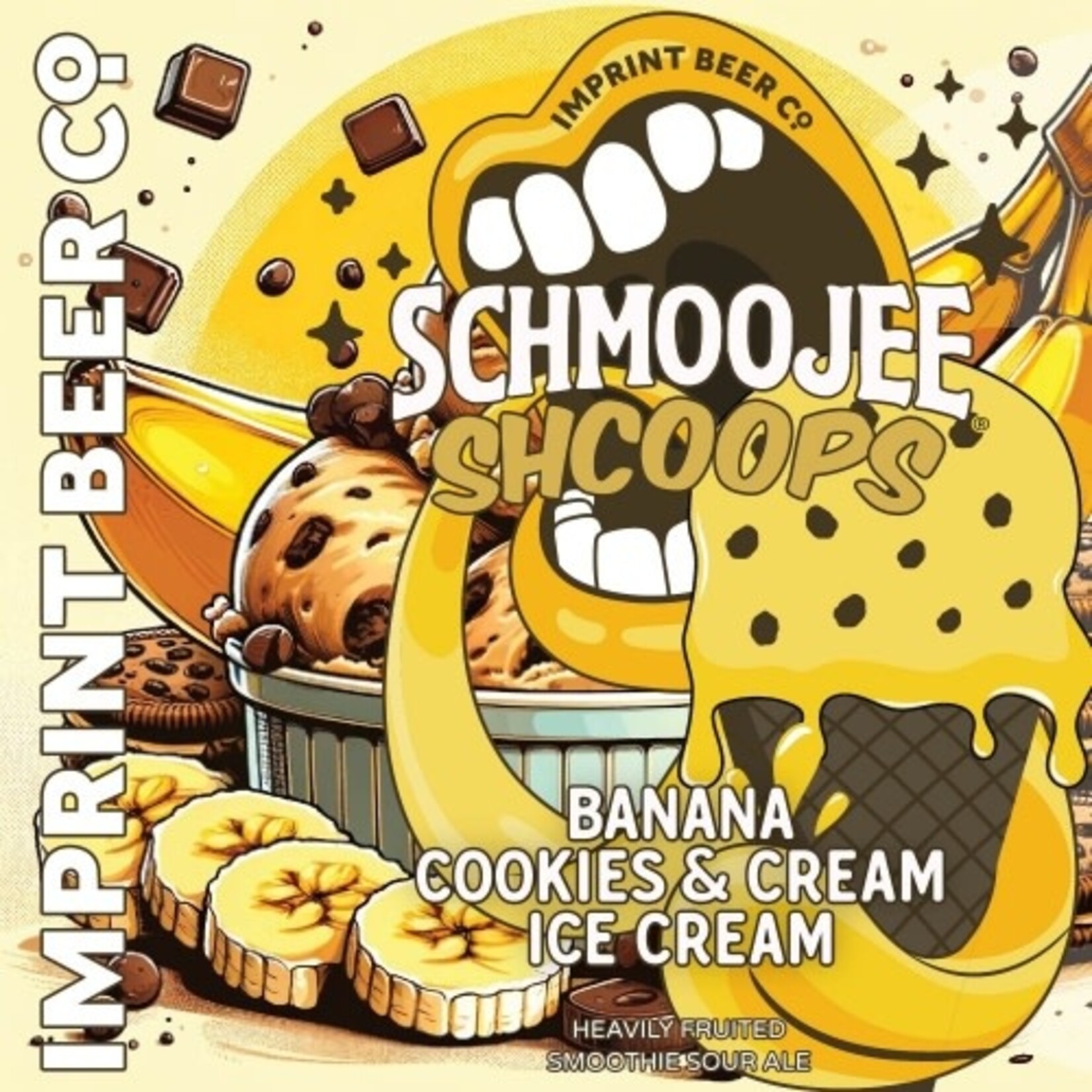 Imprint Schmoojee Shcoops Banana Cookies & Cream 4pk CN