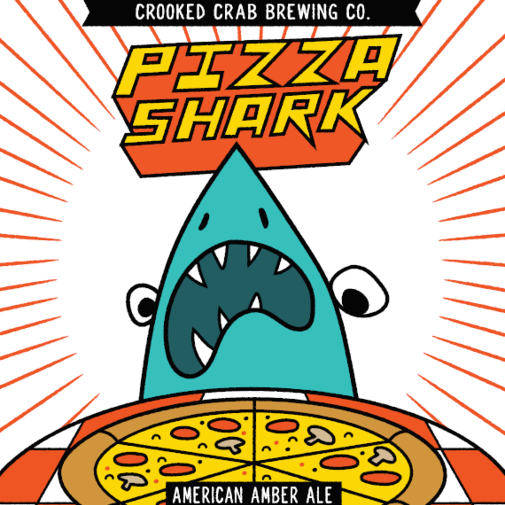 Crooked Crab Pizza Shark 6pk CN