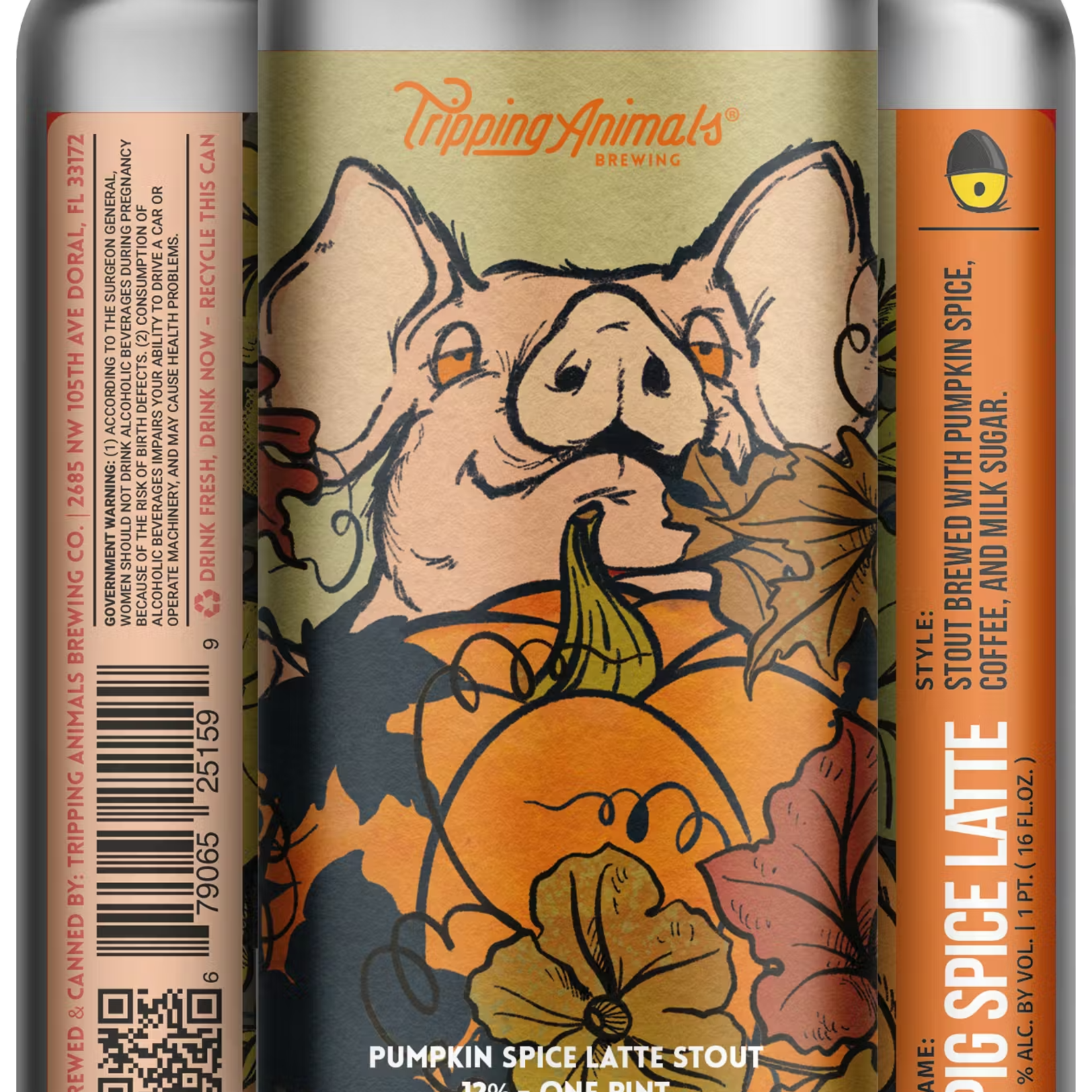 Tripping Animals Pig Spice Latte 4pk CN