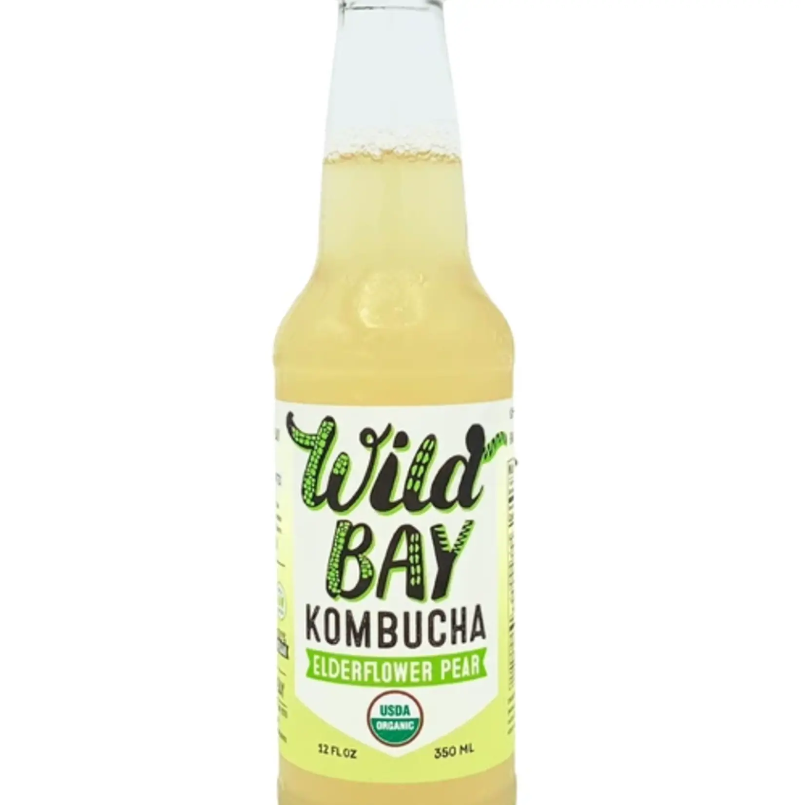 Wild Bay Elderflower Pear Kombucha 12oz