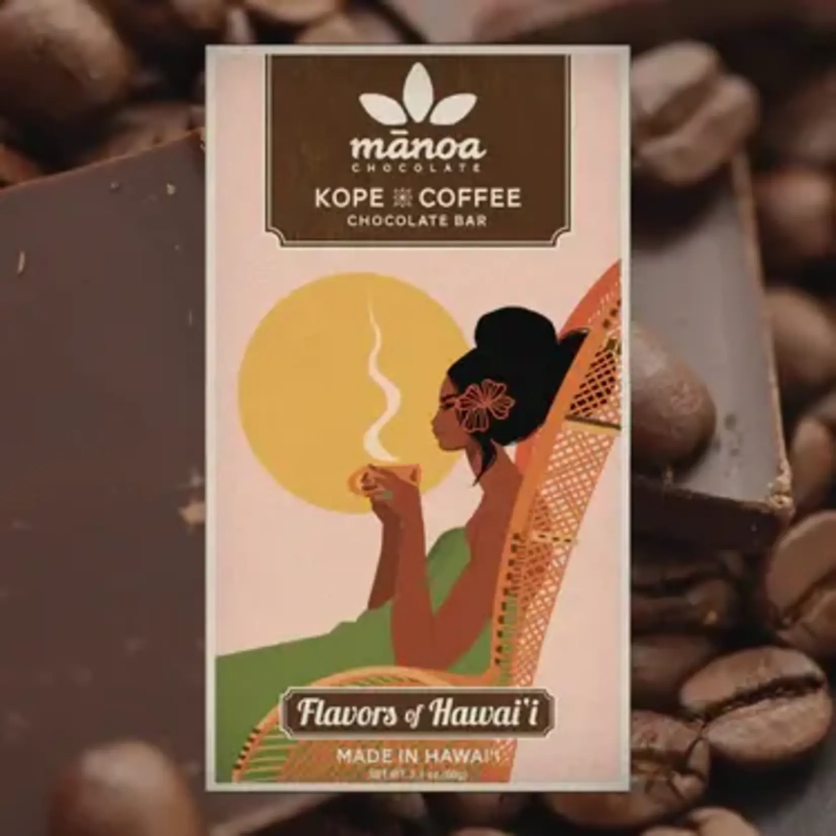Manoa Kope x Coffee Chocolate Bar 2.1oz