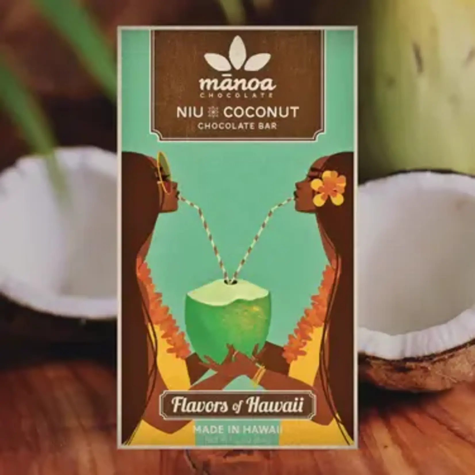 Manoa Nui x Coconut Chocolate Bar 2.1oz