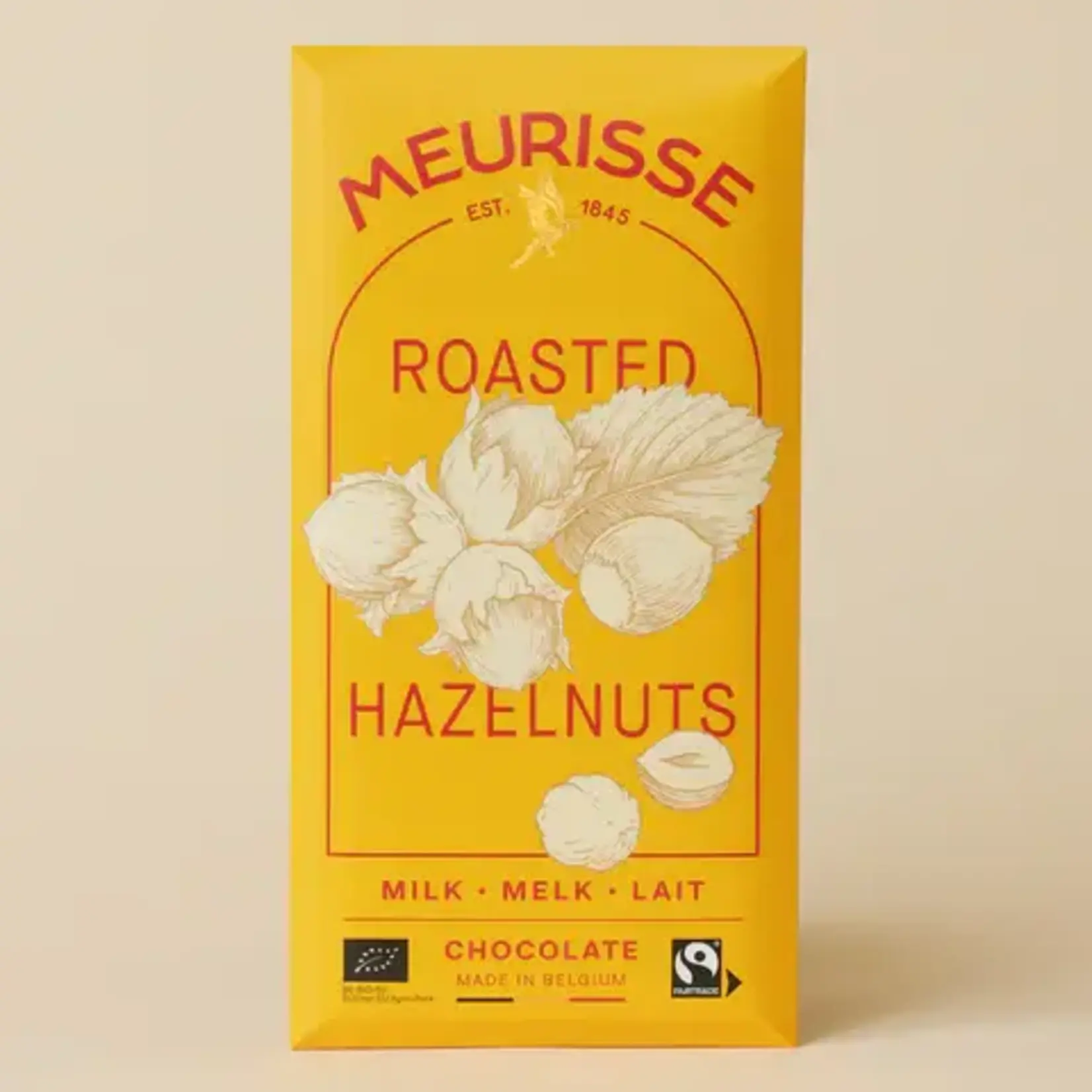 Meurisse Roasted Hazelnuts Milk Chocolate Bar 3.52oz