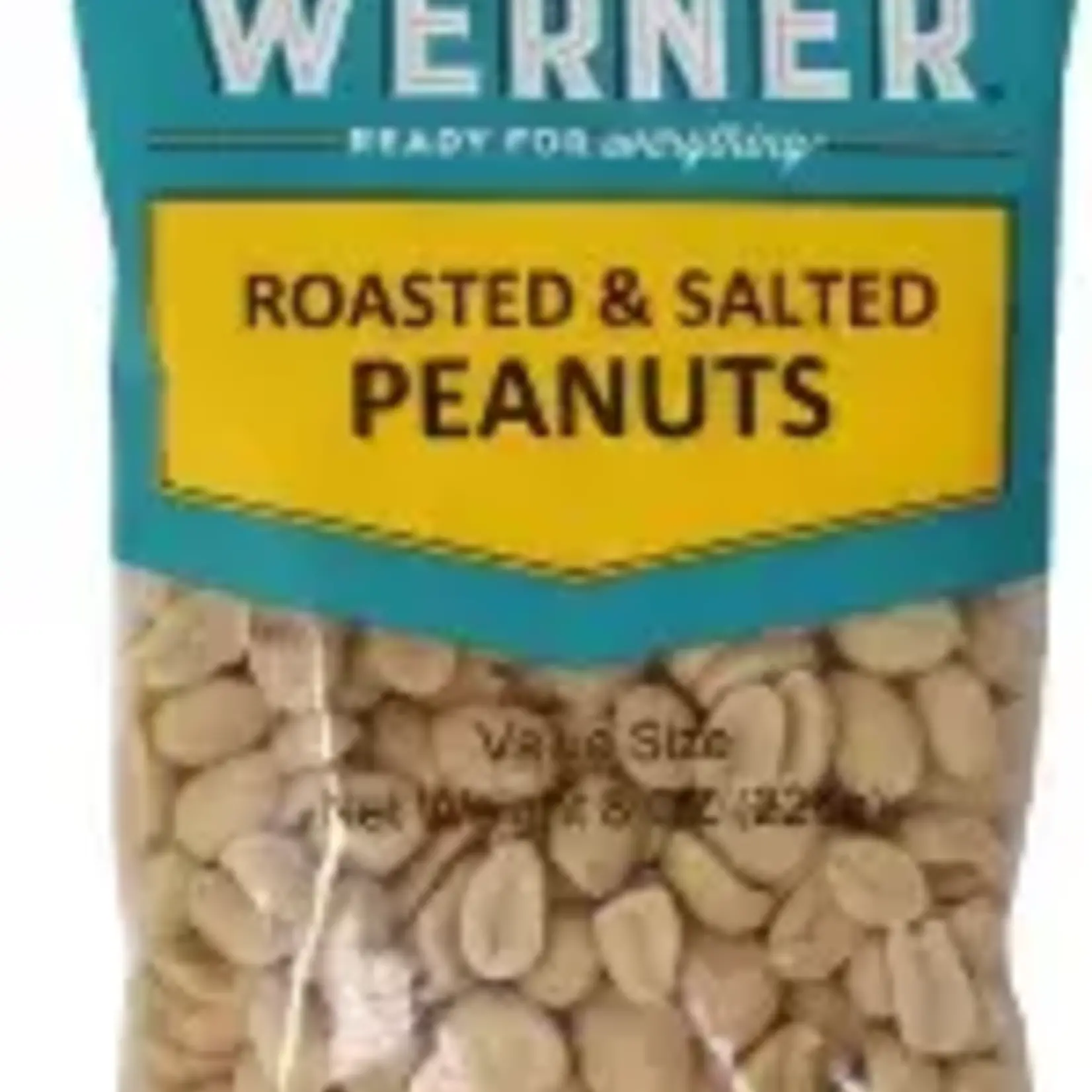 Werner Roasted and Salted Peanuts 8oz