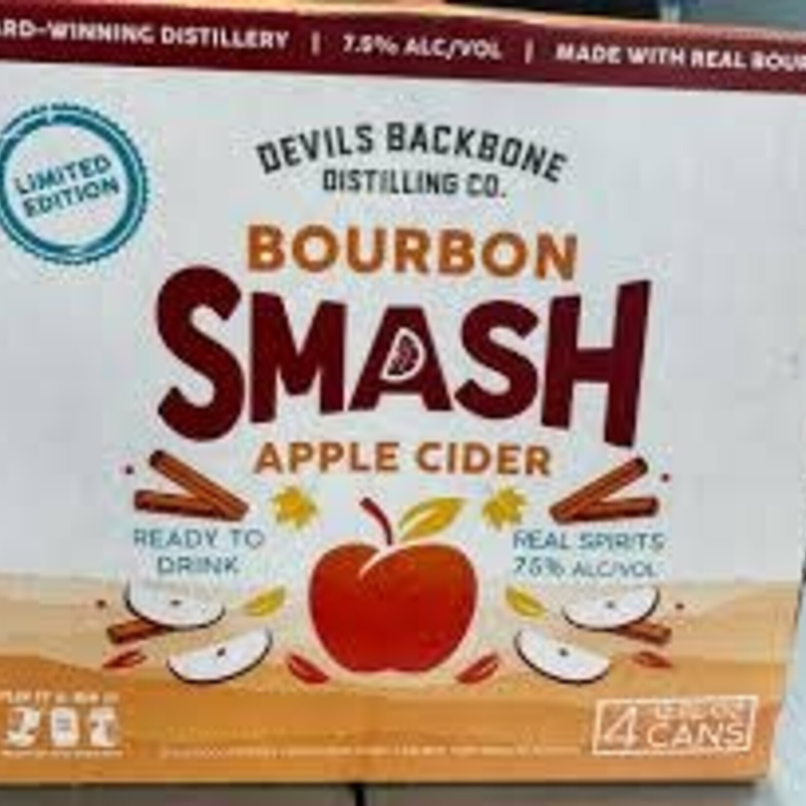 Devils Backbone Apple Cider Bourbon Smash 12oz CN