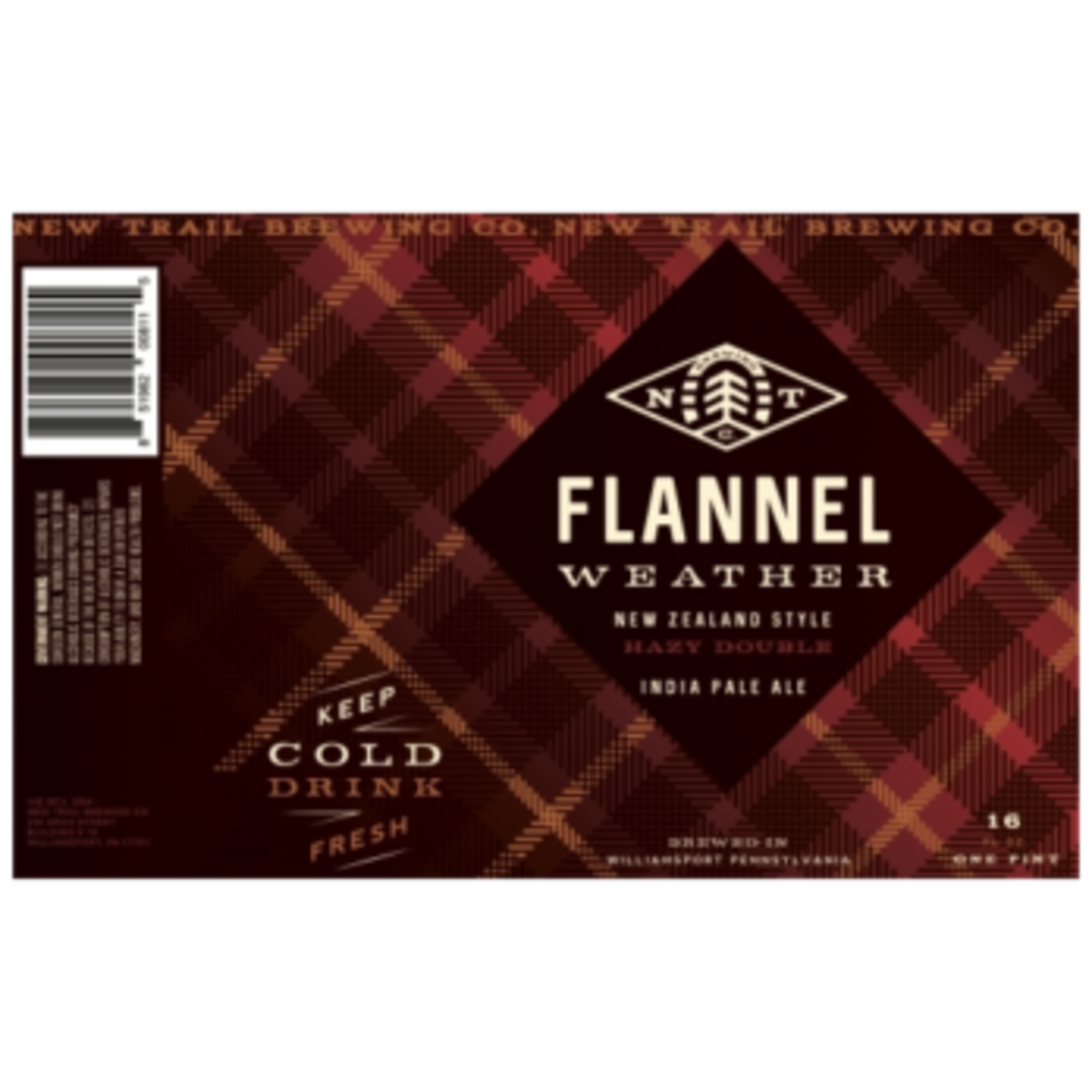 New Trail Flannel Weather/Flannel Weather Pink 4pk CN