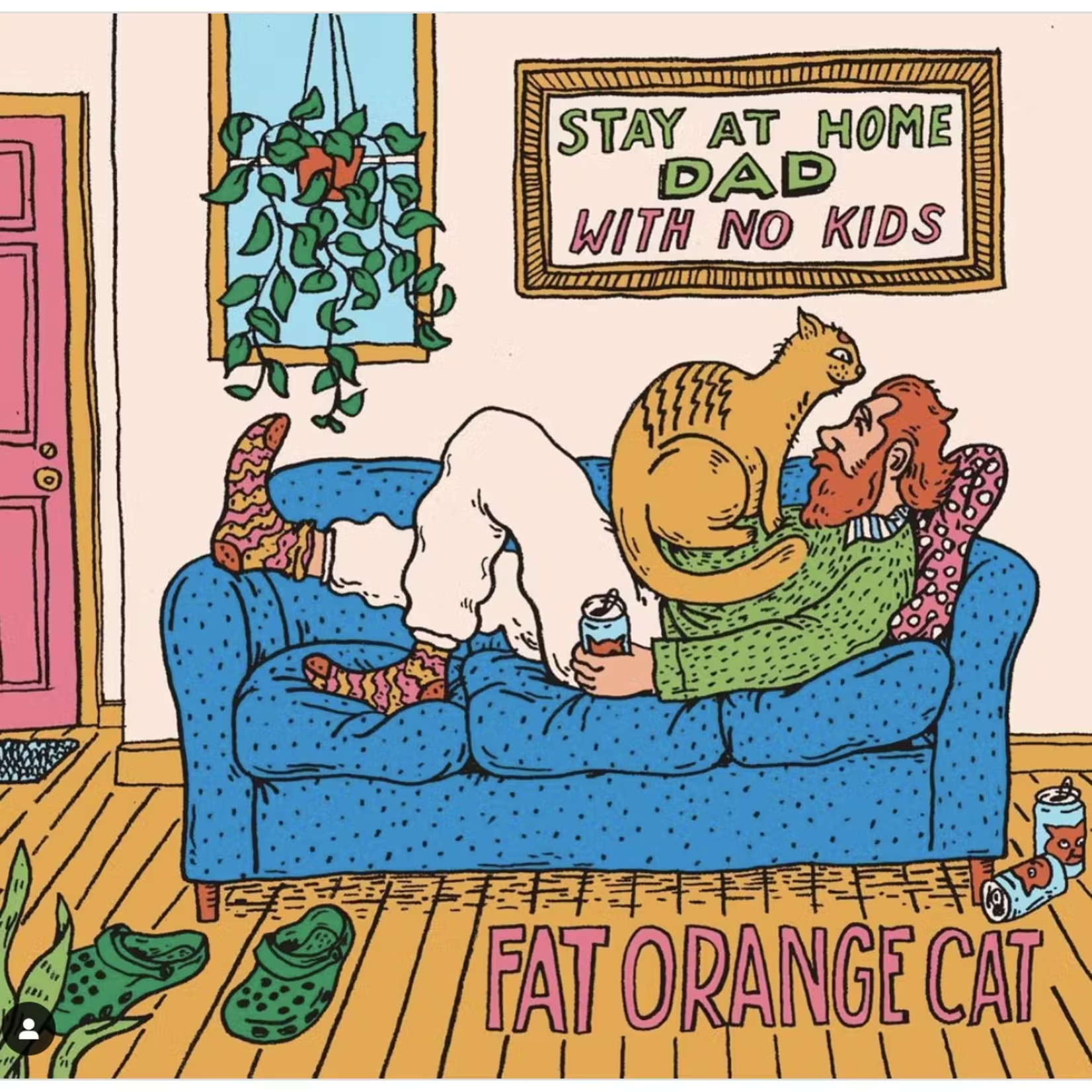 Fat Orange Cat Stay At Home Dad 4pk CN