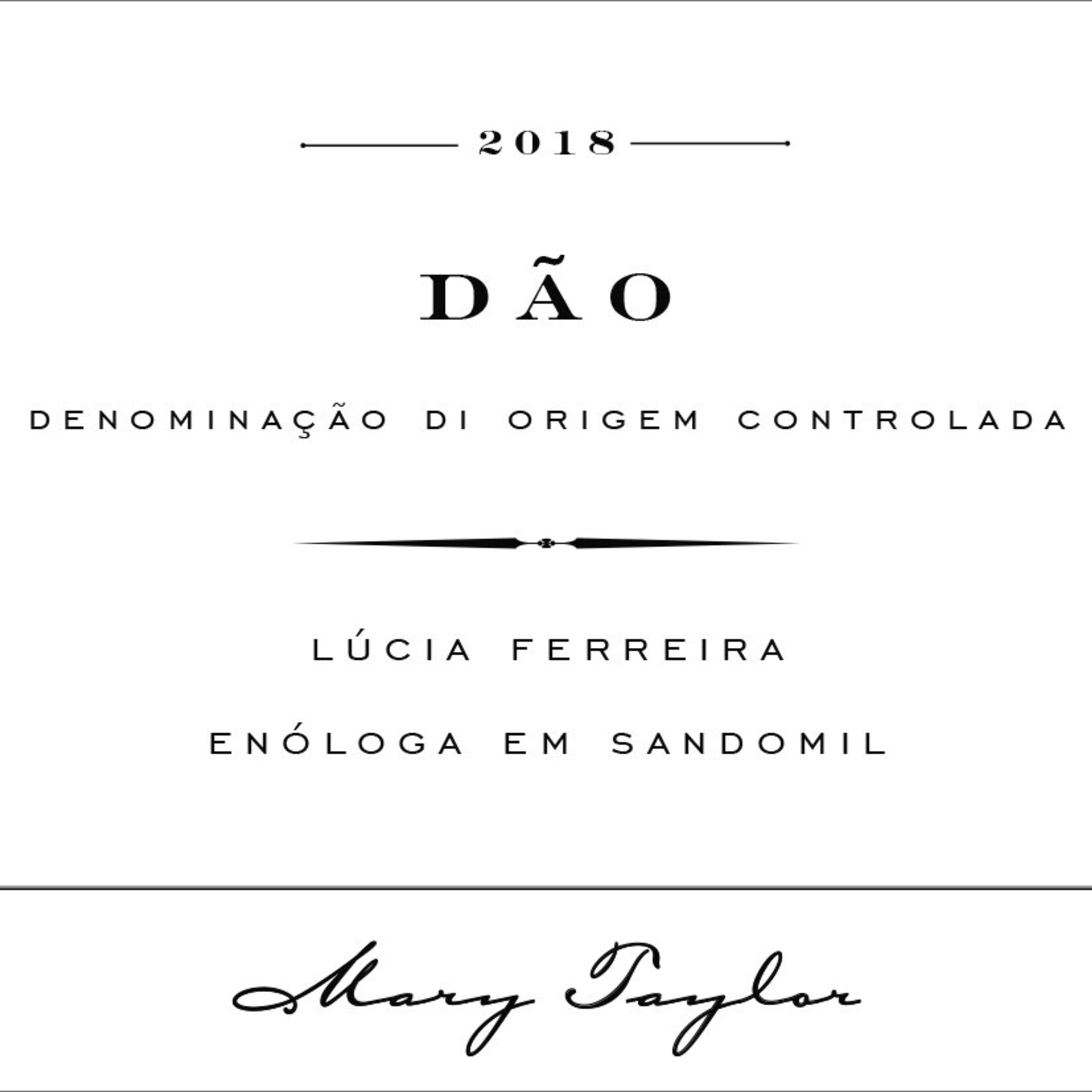 Mary Taylor, Dao, Lucia Ferreira Branco (2020) 750mL
