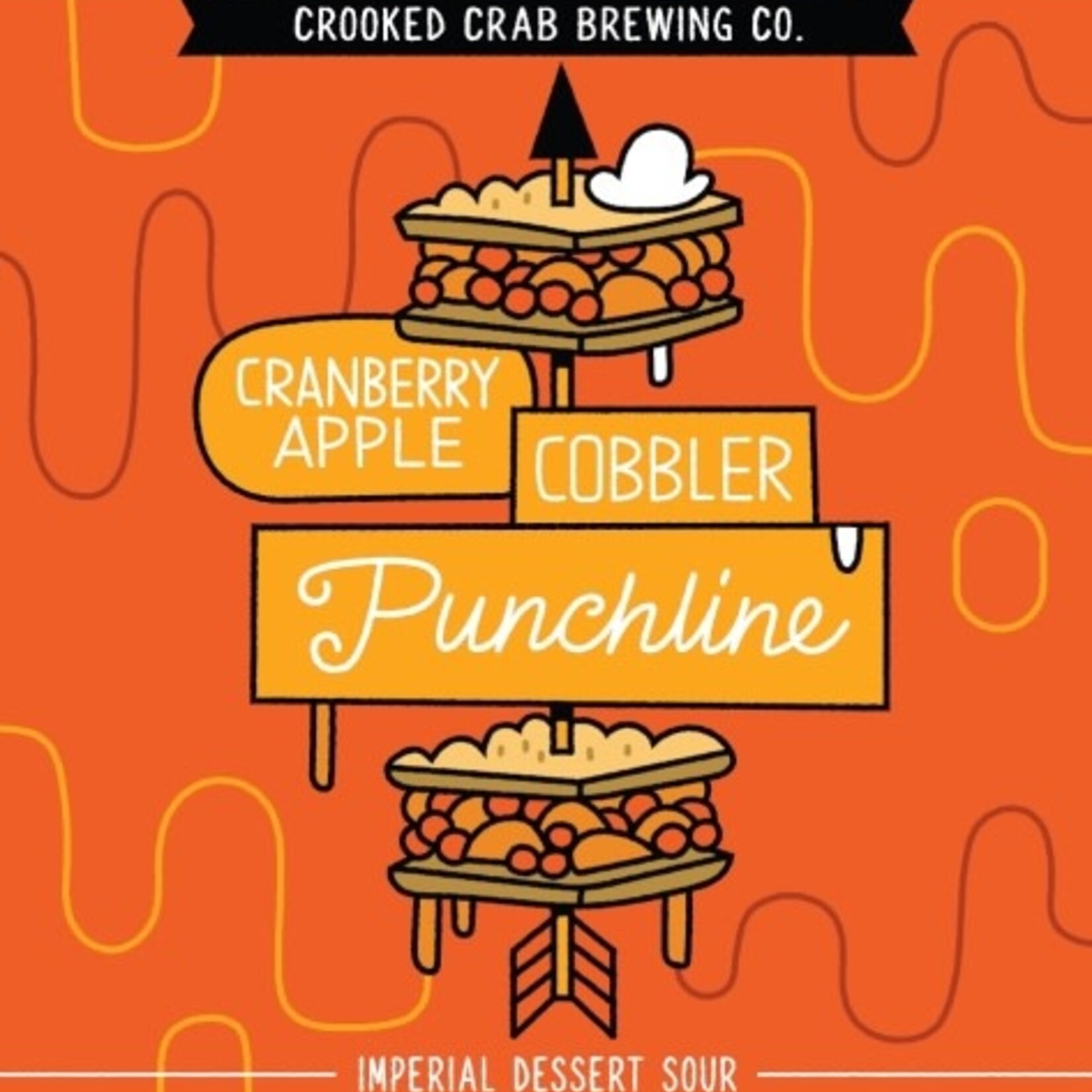 Crooked Crab Cranberry Apple Cobbler Punchline 4pk CN