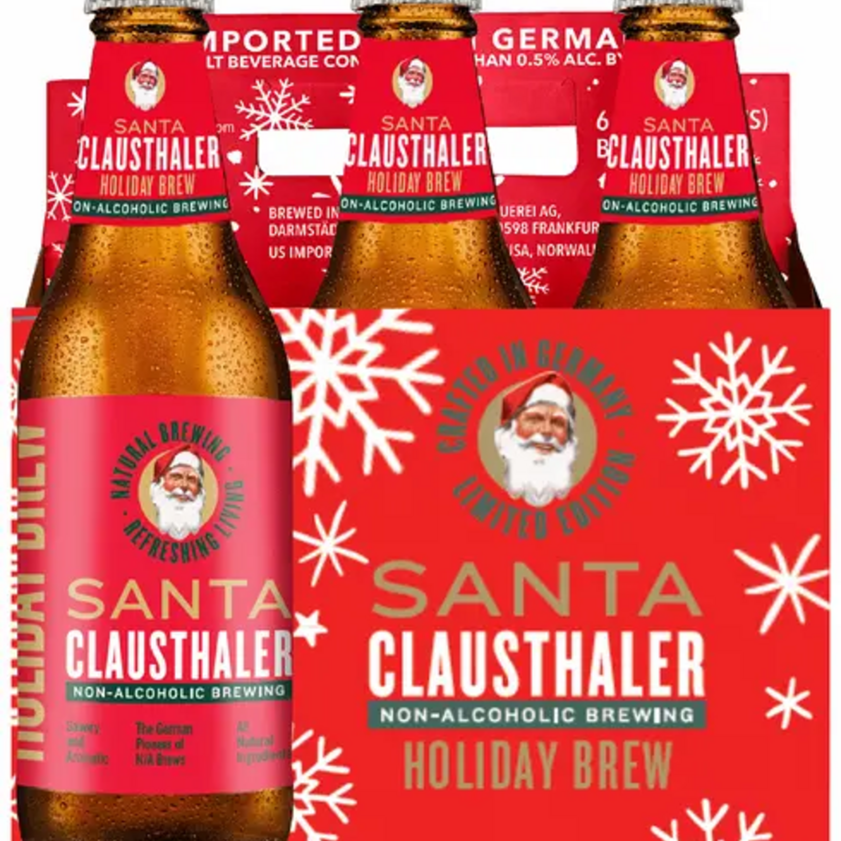 Clausthaler Santa Non-Alcoholic Holiday Brew 6pk