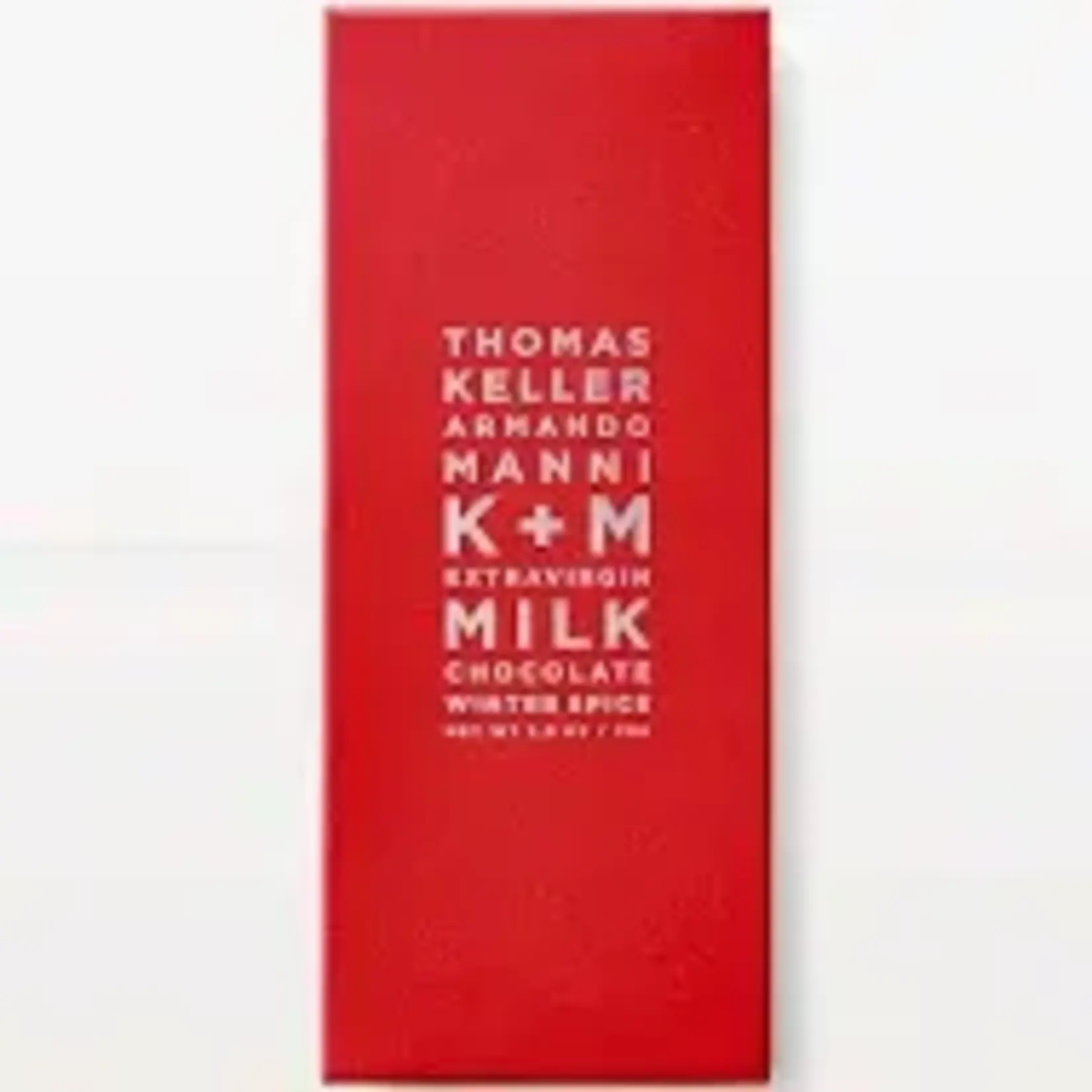 K+M Extra-virgin Milk Chocolate Winter Spice 3.25oz
