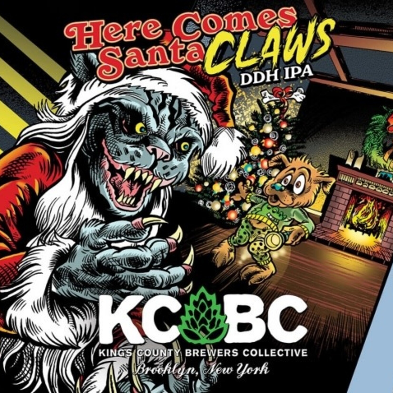 KCBC Here Comes Santa Claws 4pk CN
