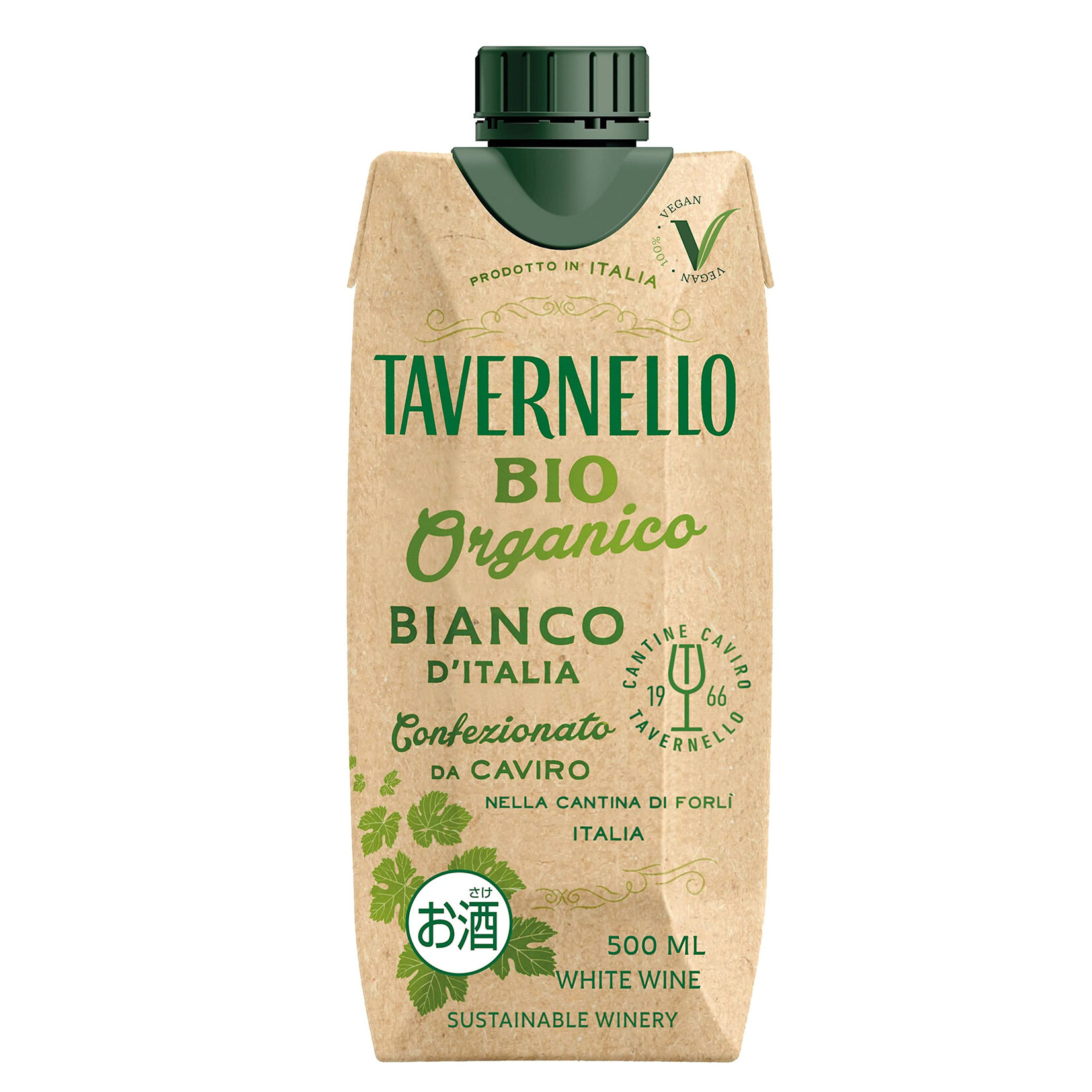 Tavernello Vino Bianco Organic Tetra Pak 500mL