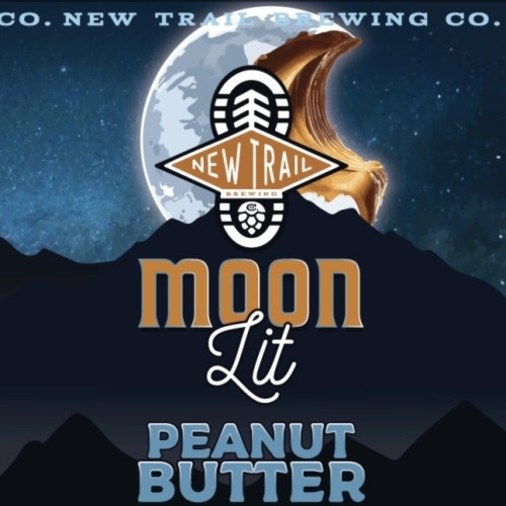 New Trail Moon Lit Peanut Butter 16oz CN