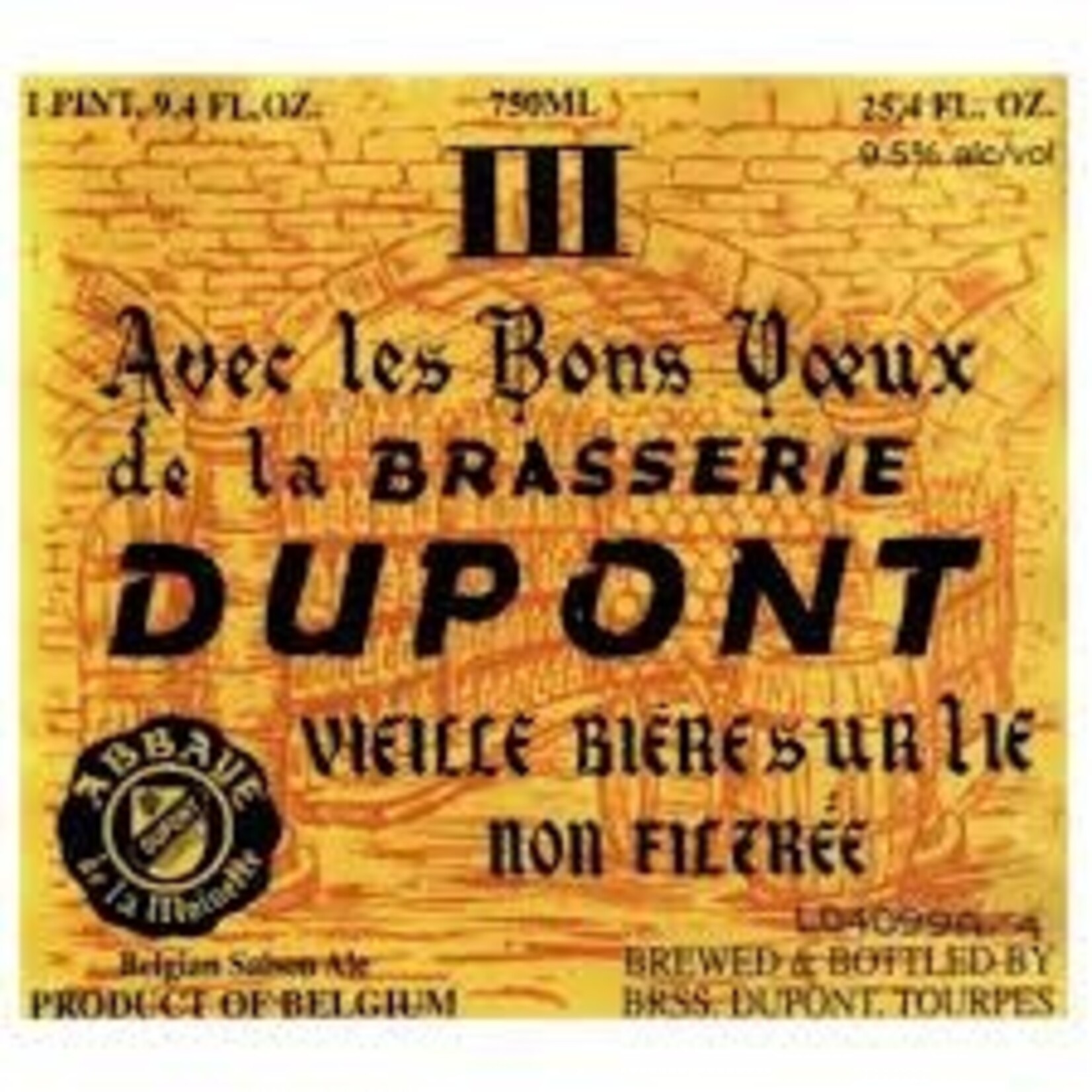 Brasserie Dupont Avec Les Bons Voeux 750mL