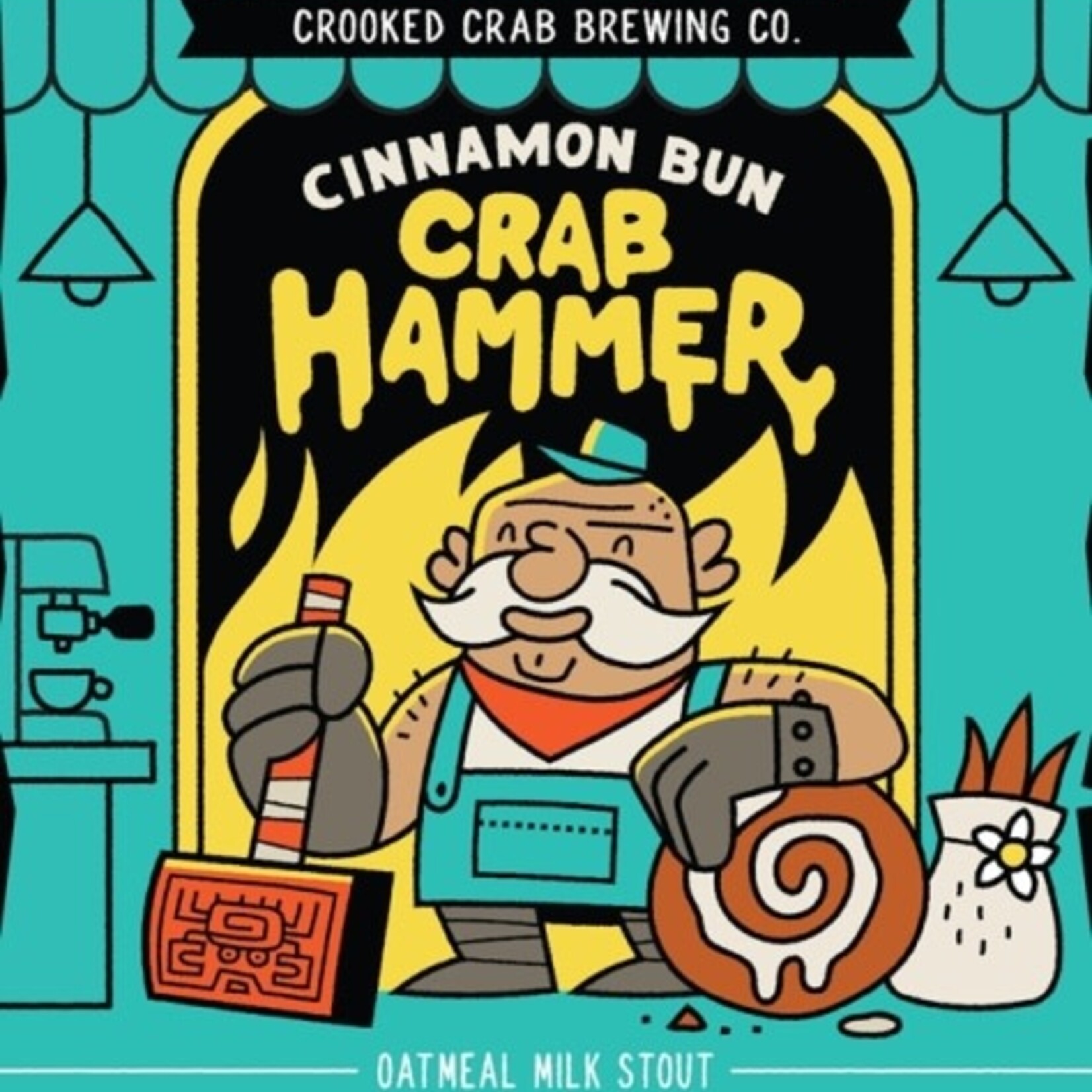 Crooked Crab Cinnamon Bun Crab Hammer 4pk CN