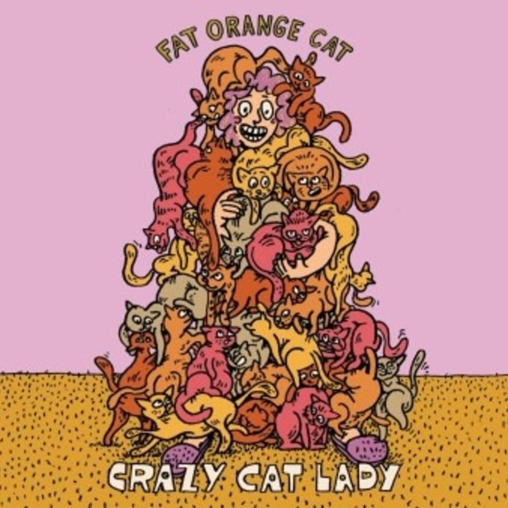 Fat Orange Cat Crazy Cat Lady 16oz CN