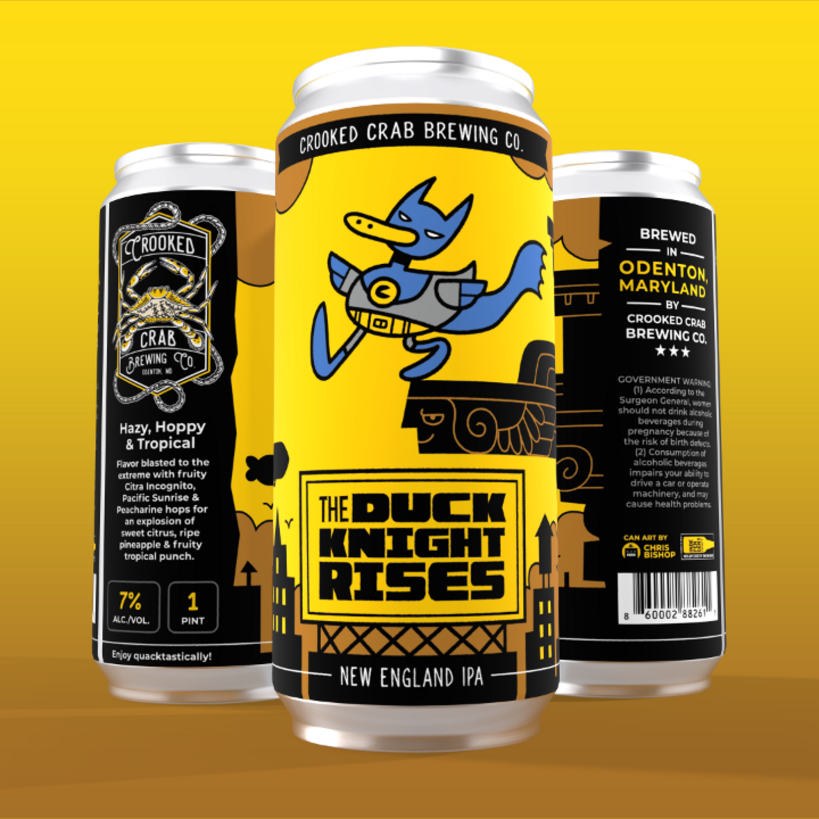 Crooked Crab The Duck Knight Rises 16oz CN