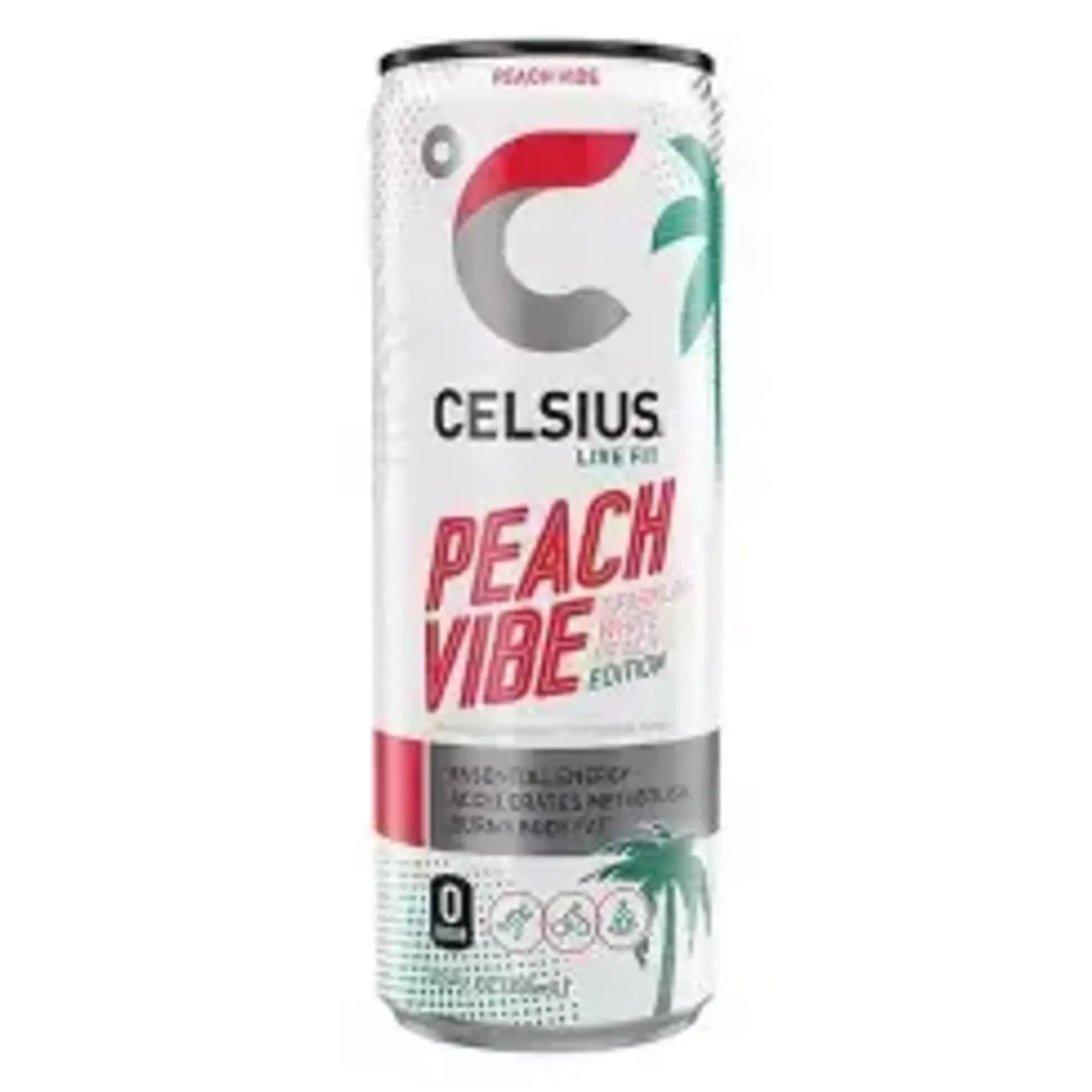Celsius Peach Vibe Sparkling White Peach Edition 12oz CN