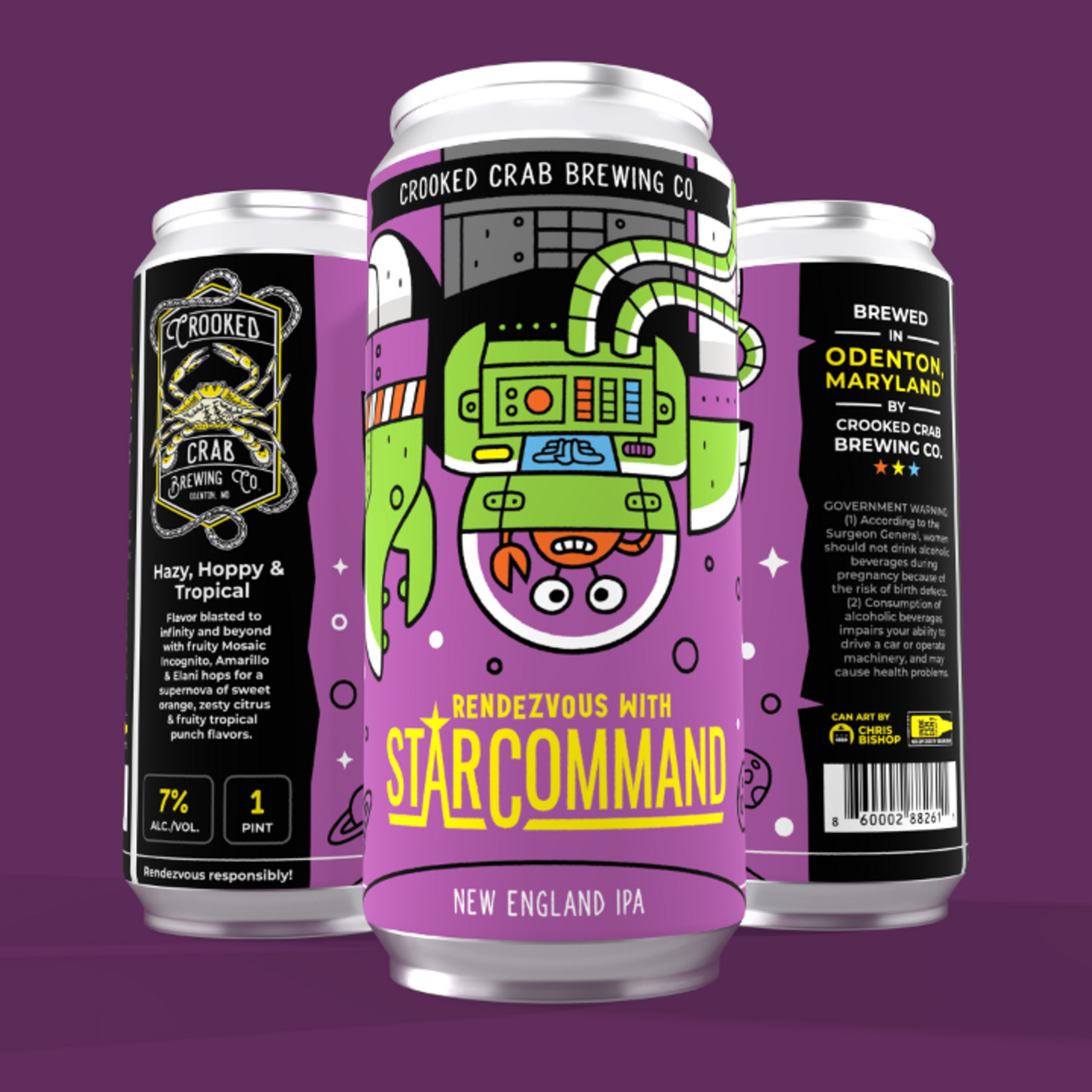 Crooked Crab Rendezvous With Star Command 16oz CN