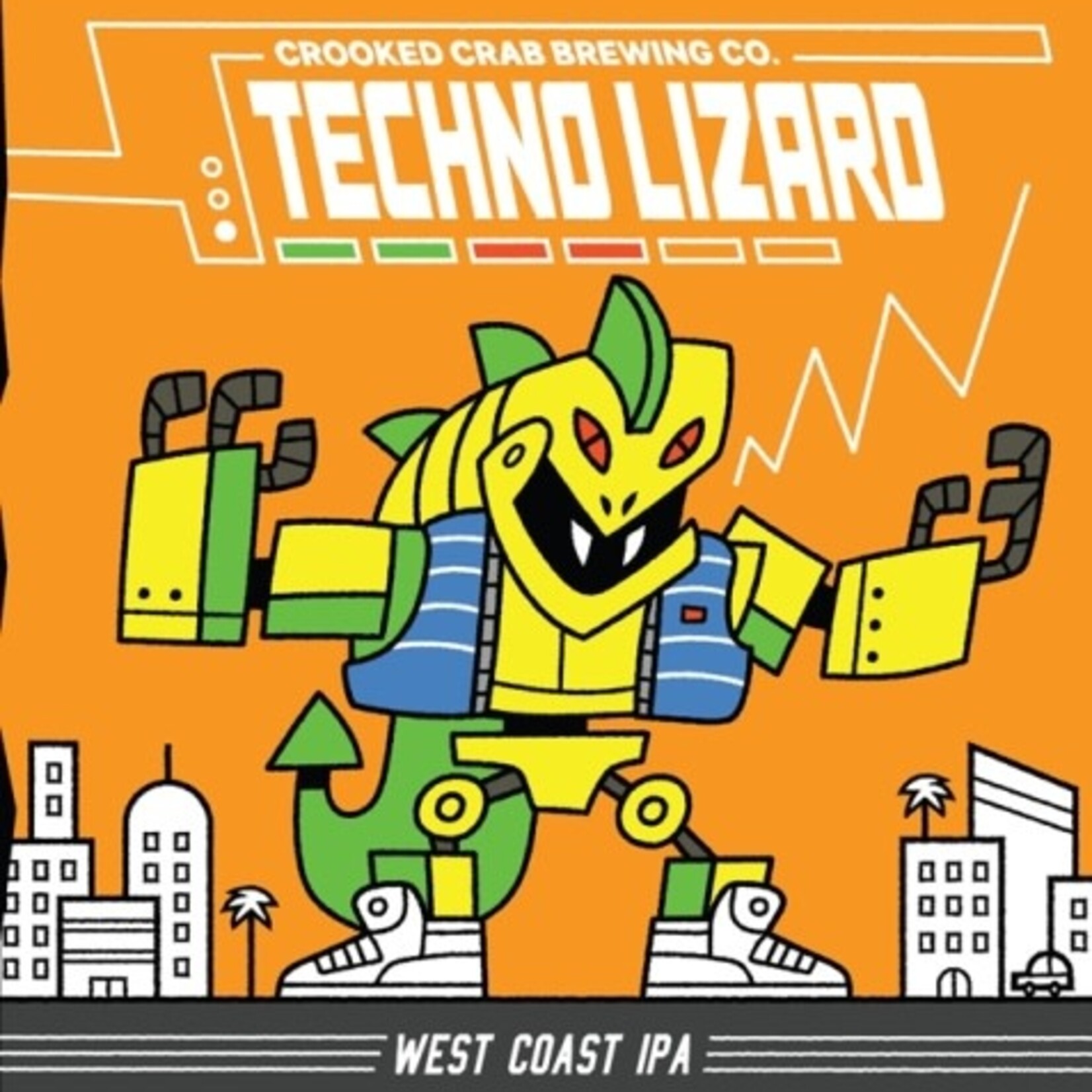 Crooked Crab Techno Lizard 4pk
