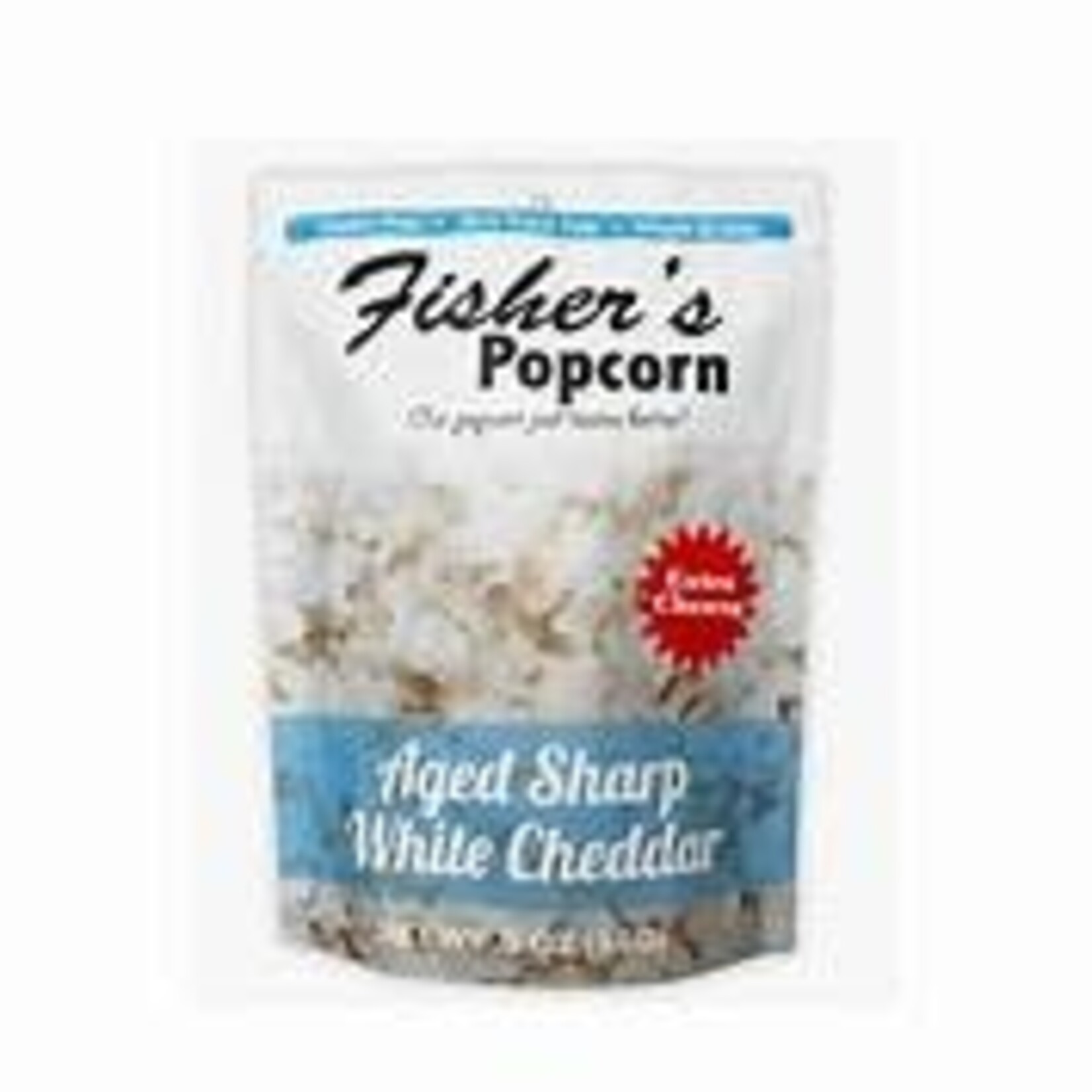 Fisher's Aged Sharp White Cheddar Popcorn 0.5oz